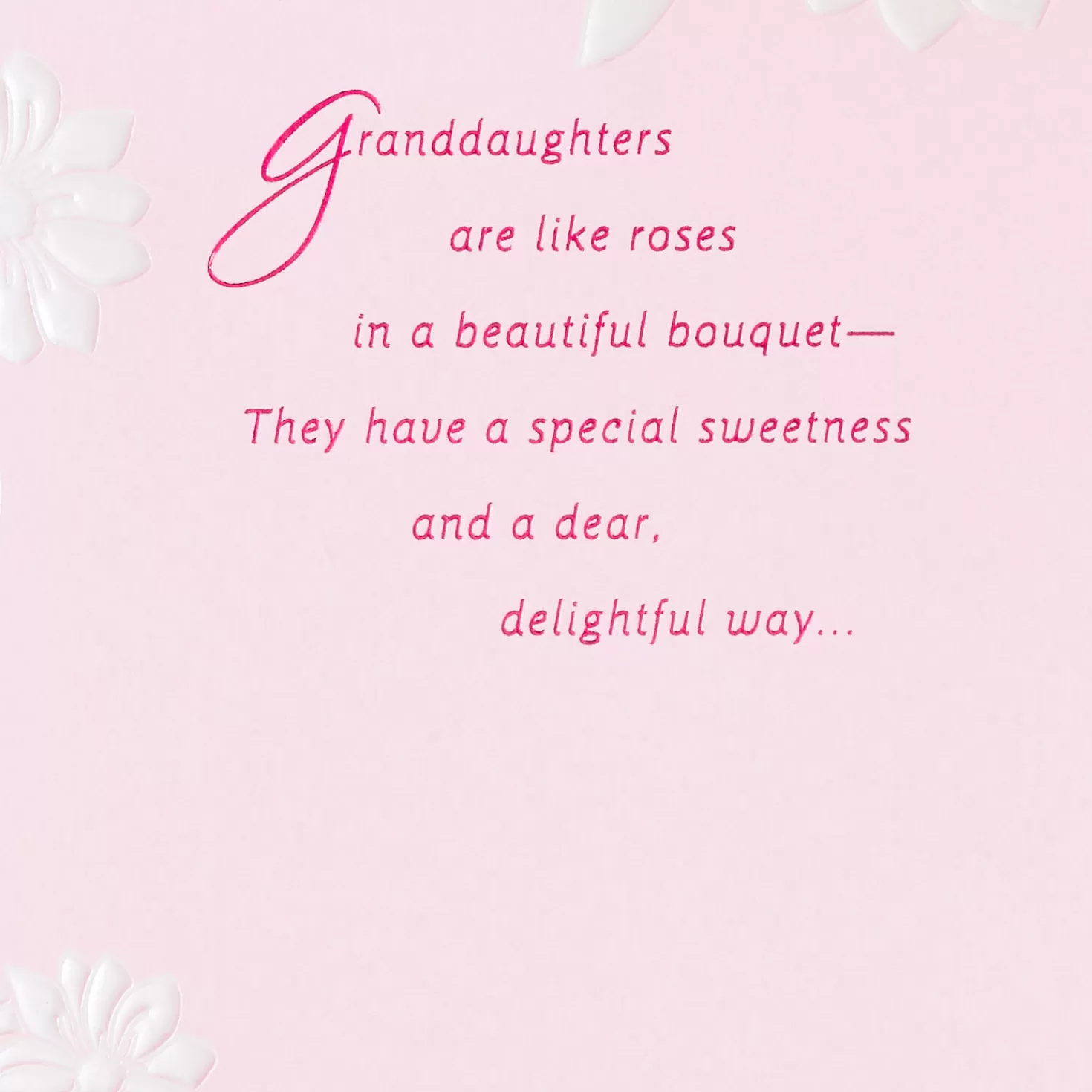 Birthday>Hallmark Granddaughters Are Like Roses Birthday Card