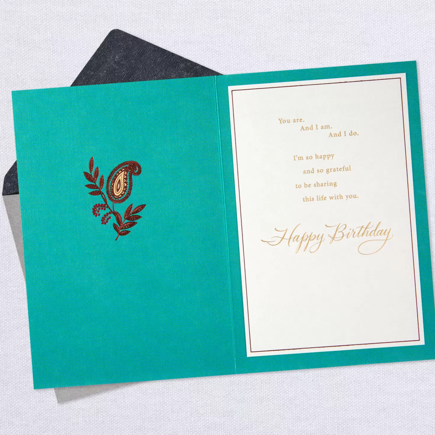 Birthday>Hallmark Grateful To Share This Life With You Birthday Card For Husband