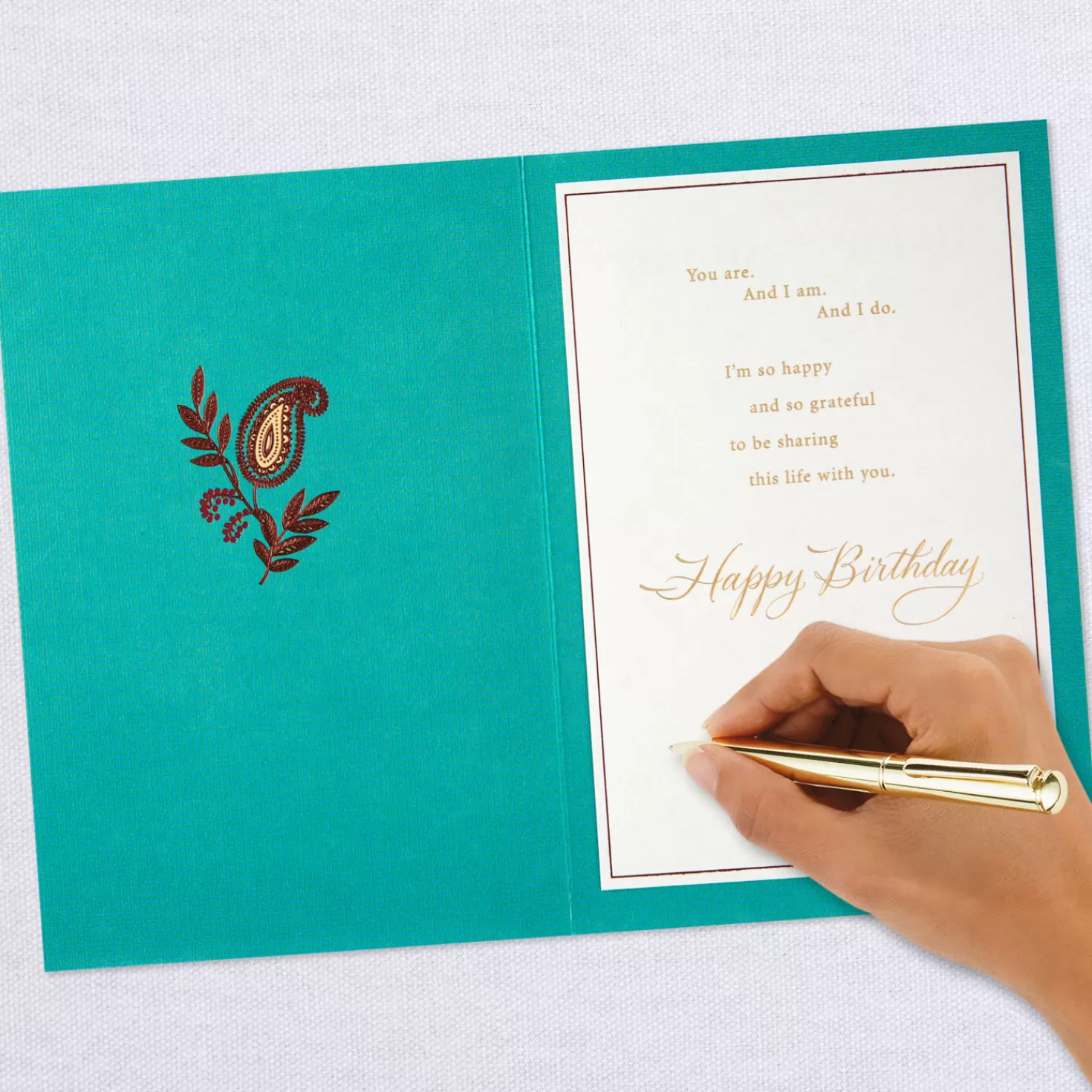 Birthday>Hallmark Grateful To Share This Life With You Birthday Card For Husband