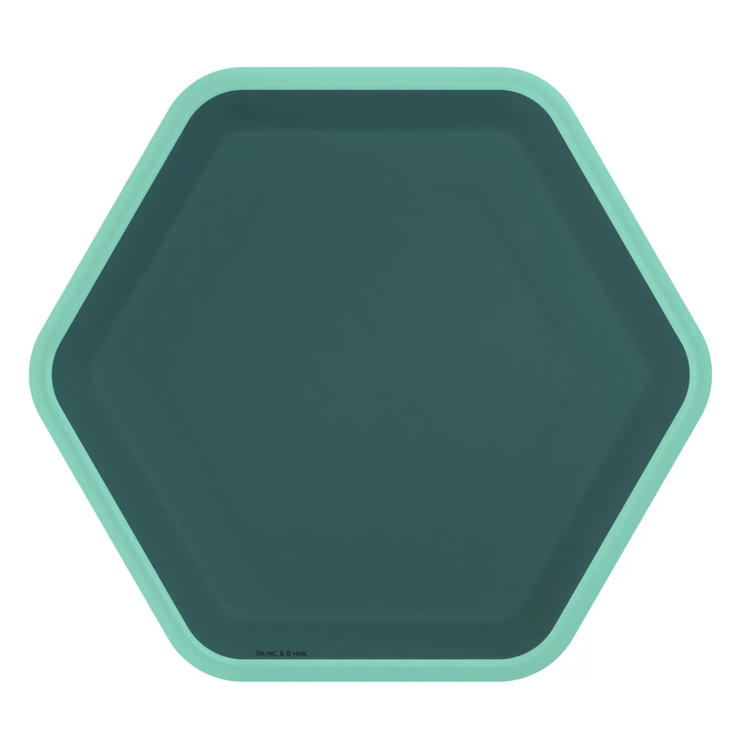 Hot Green Hexagonal Dessert Plates, Set Of 8 Wedding