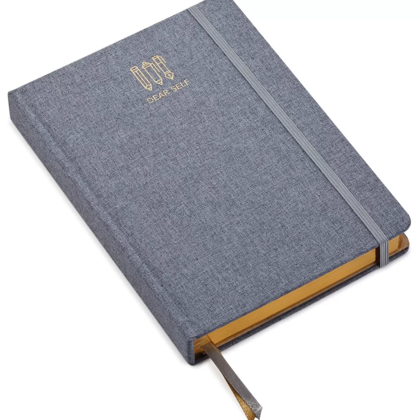 Store Grey Chambray Dear Self Pencils Notebook Back To School