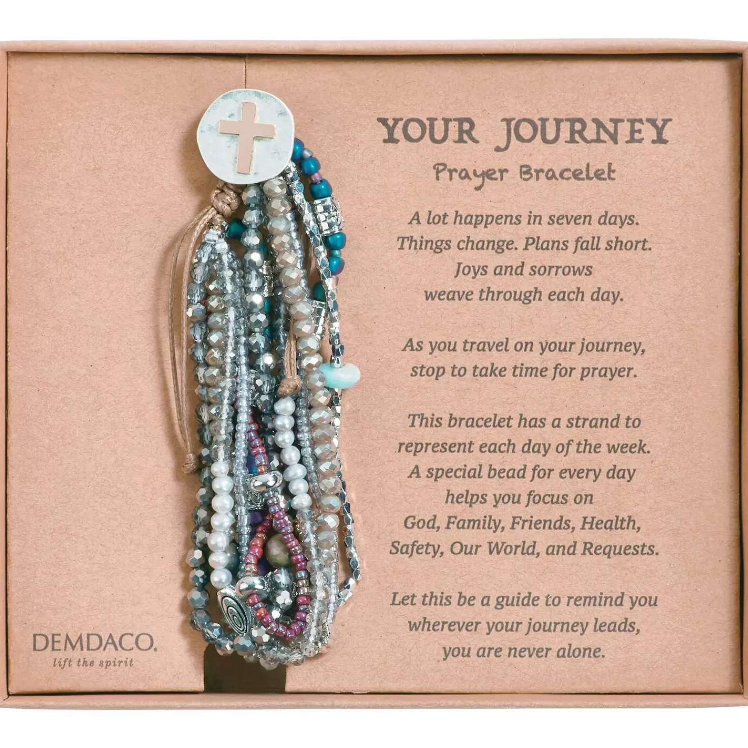 Cheap Grey Your Journey Layered Prayer Bracelet Encouragement