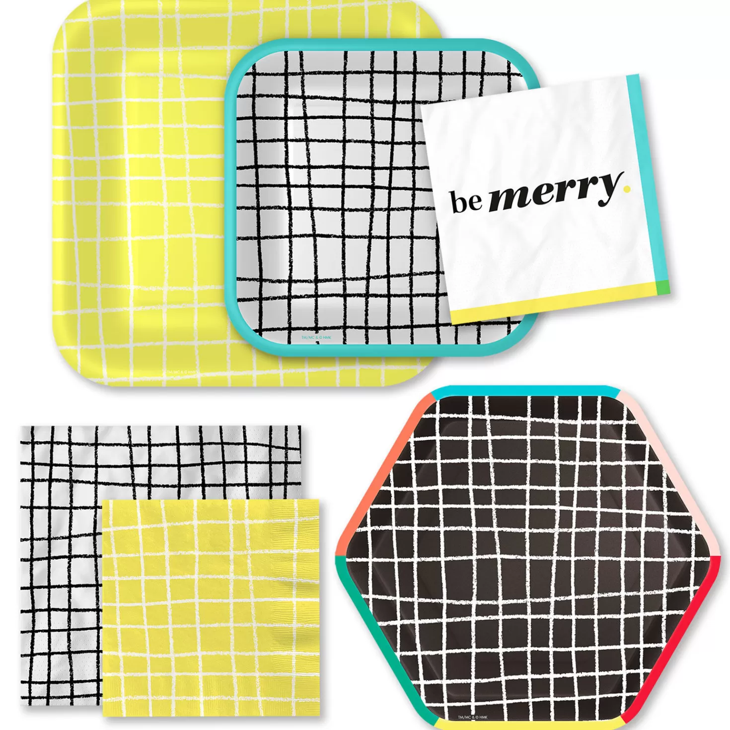 Online Grid Graphics Party Essentials Set Graduation