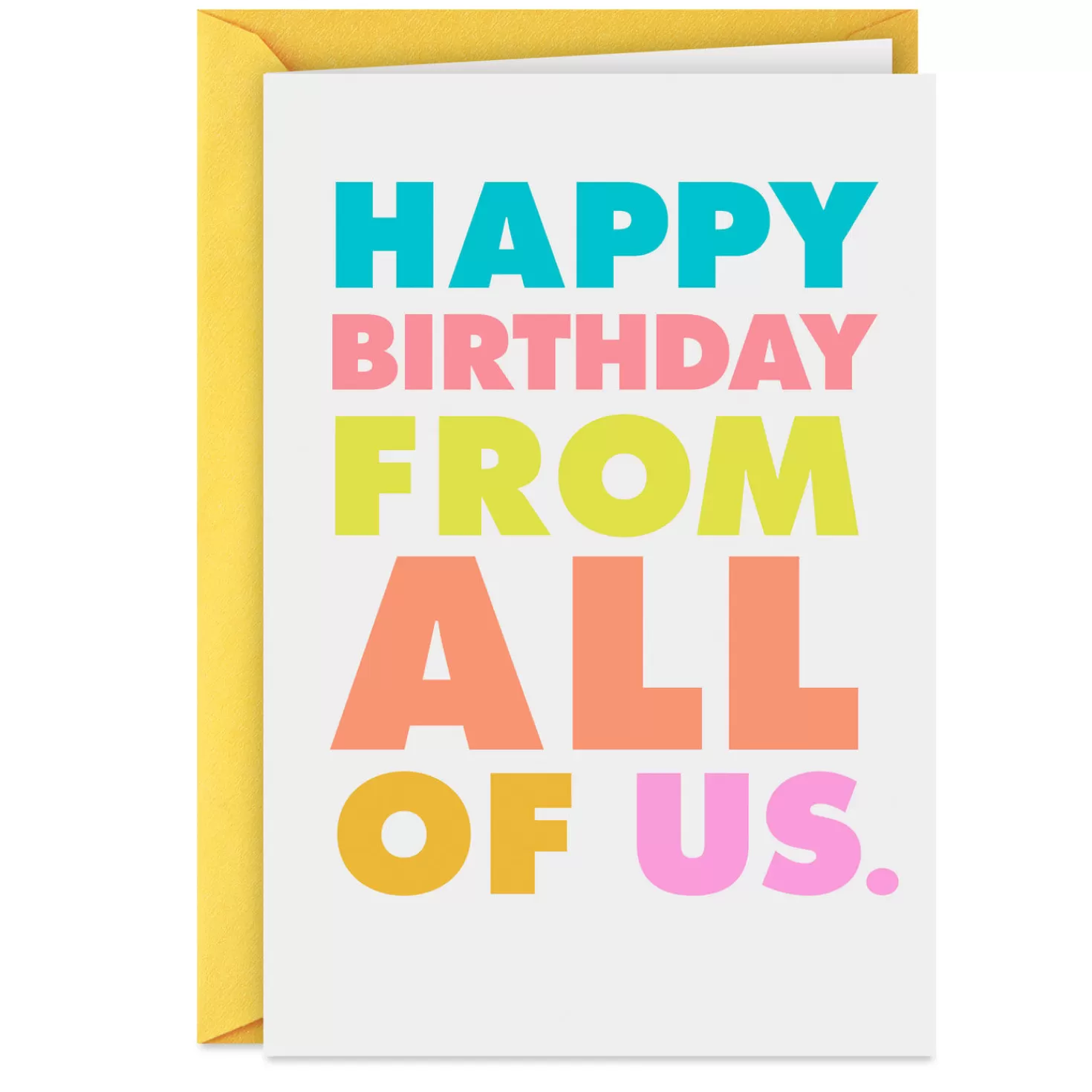 Birthday>Hallmark Group Gift Funny Birthday Card From Us