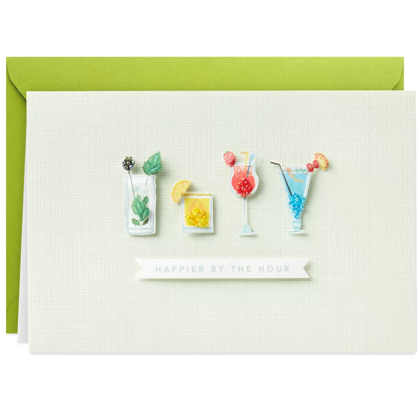 Birthday>Hallmark Happier By The Hour Cocktails Birthday Card