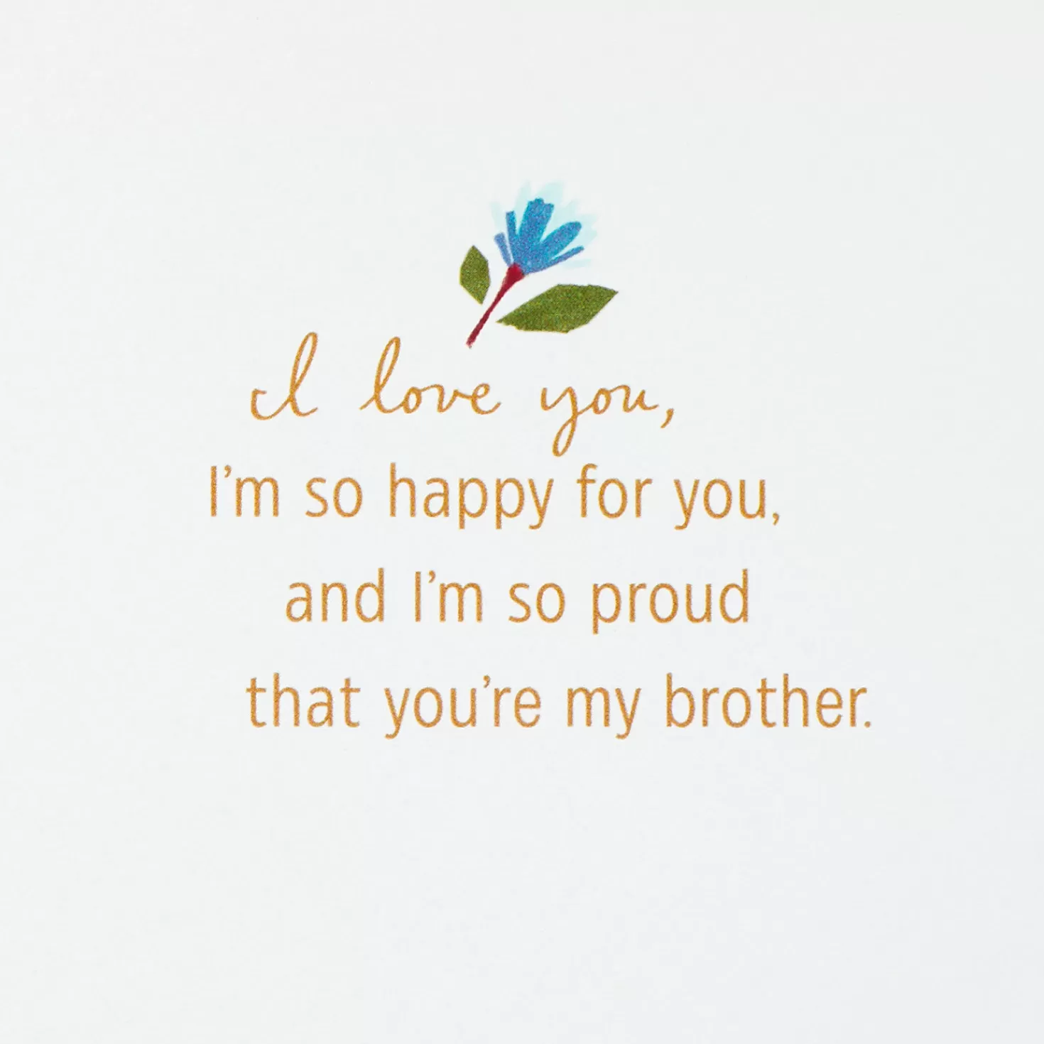 Cheap Happy And Proud Of You Wedding Card For Brother Wedding