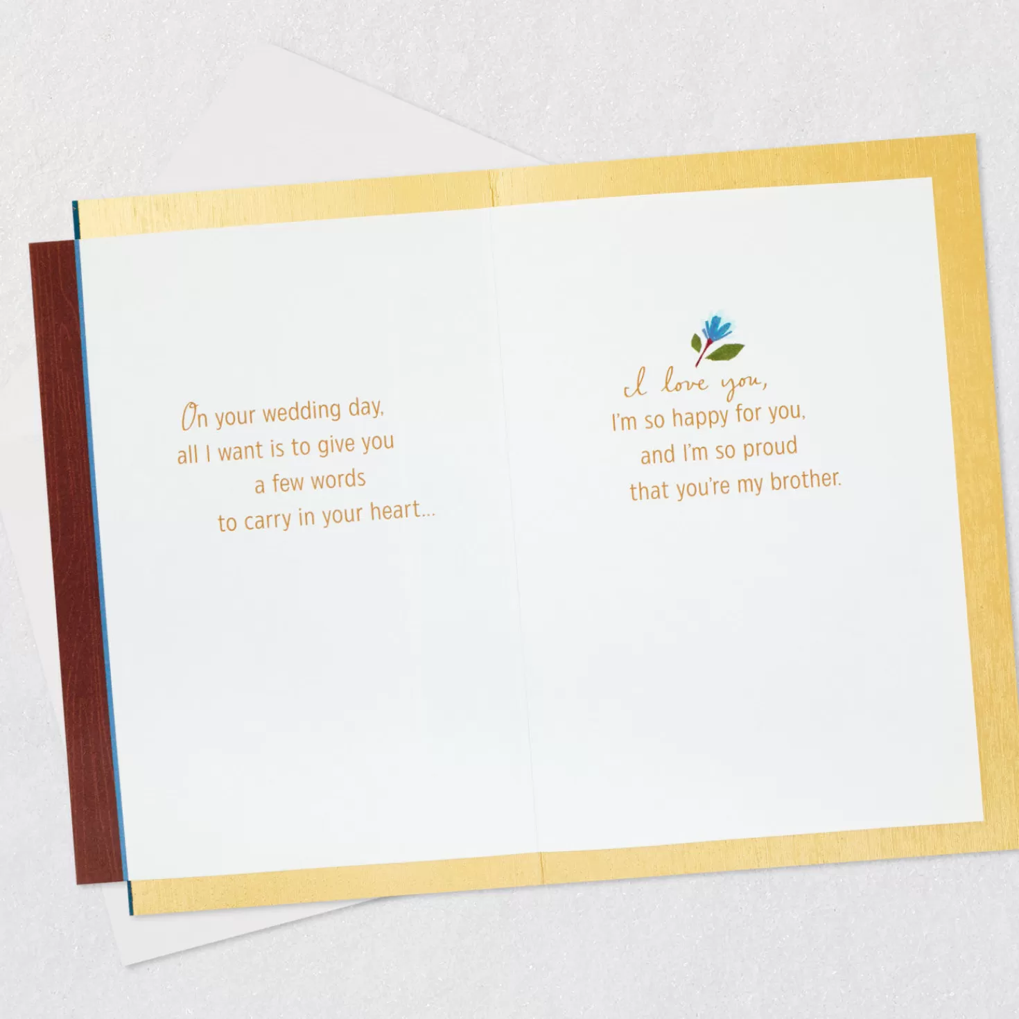 Cheap Happy And Proud Of You Wedding Card For Brother Wedding