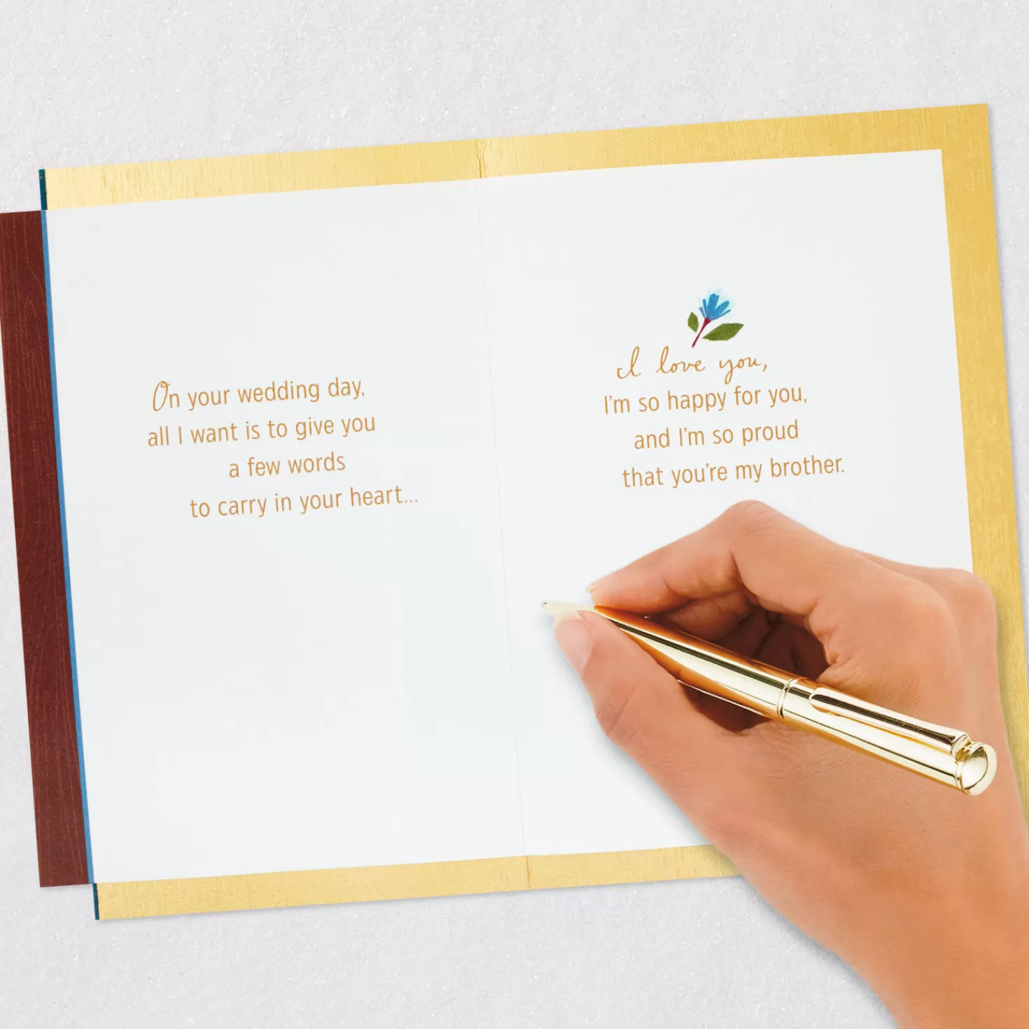 Cheap Happy And Proud Of You Wedding Card For Brother Wedding