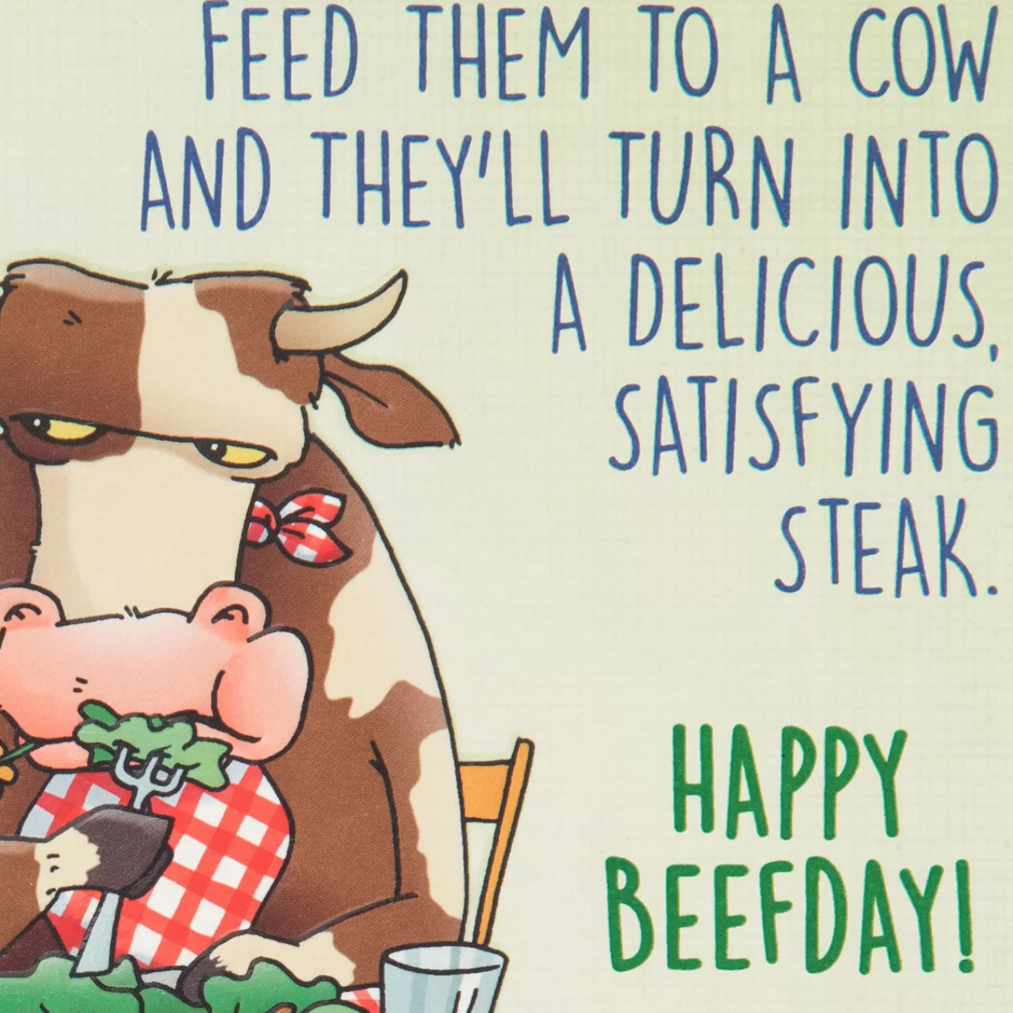 Birthday>Hallmark Happy Beefday Funny Birthday Card
