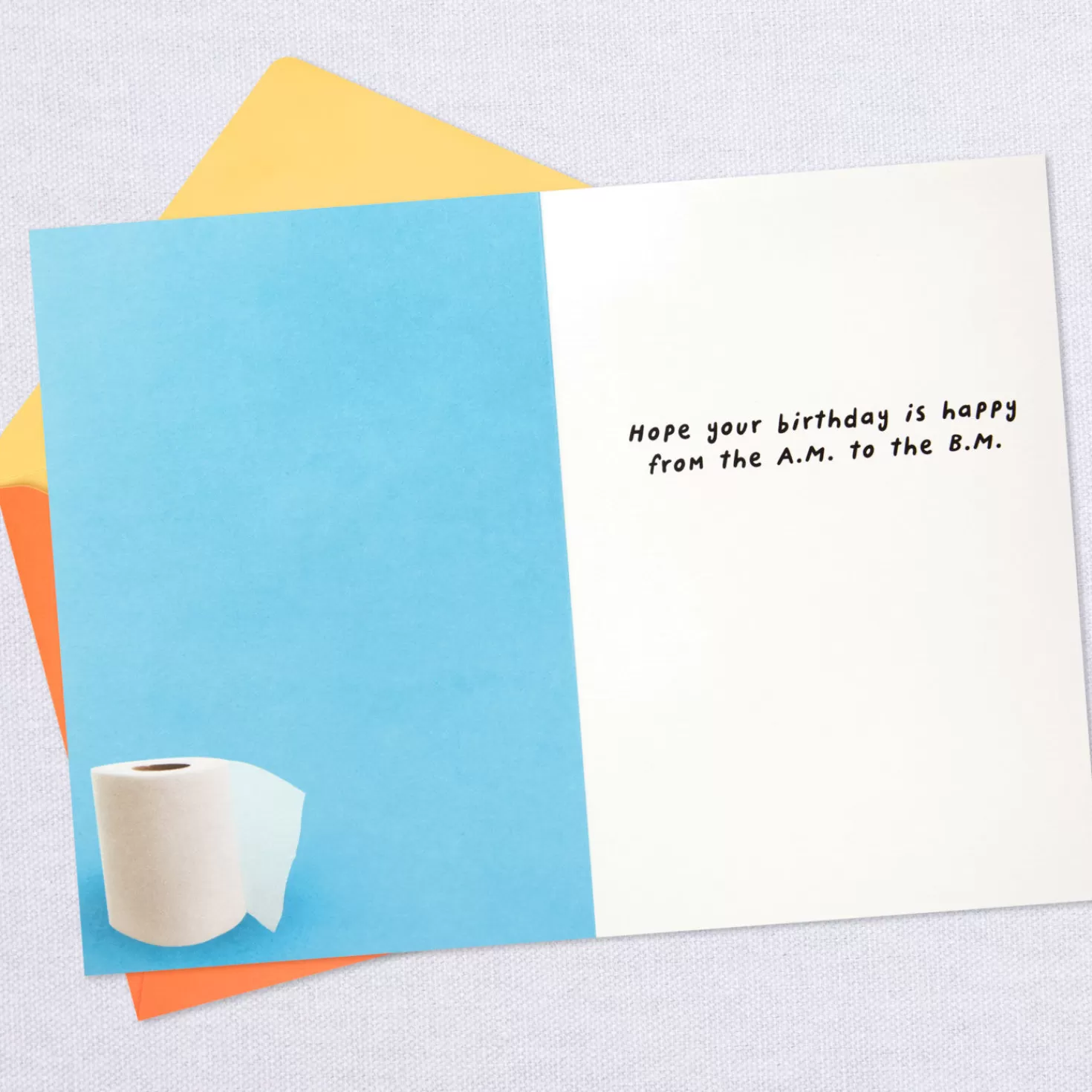 Birthday>Hallmark Happy From The A.M. To The B.M. Funny Pop-Up Birthday Card