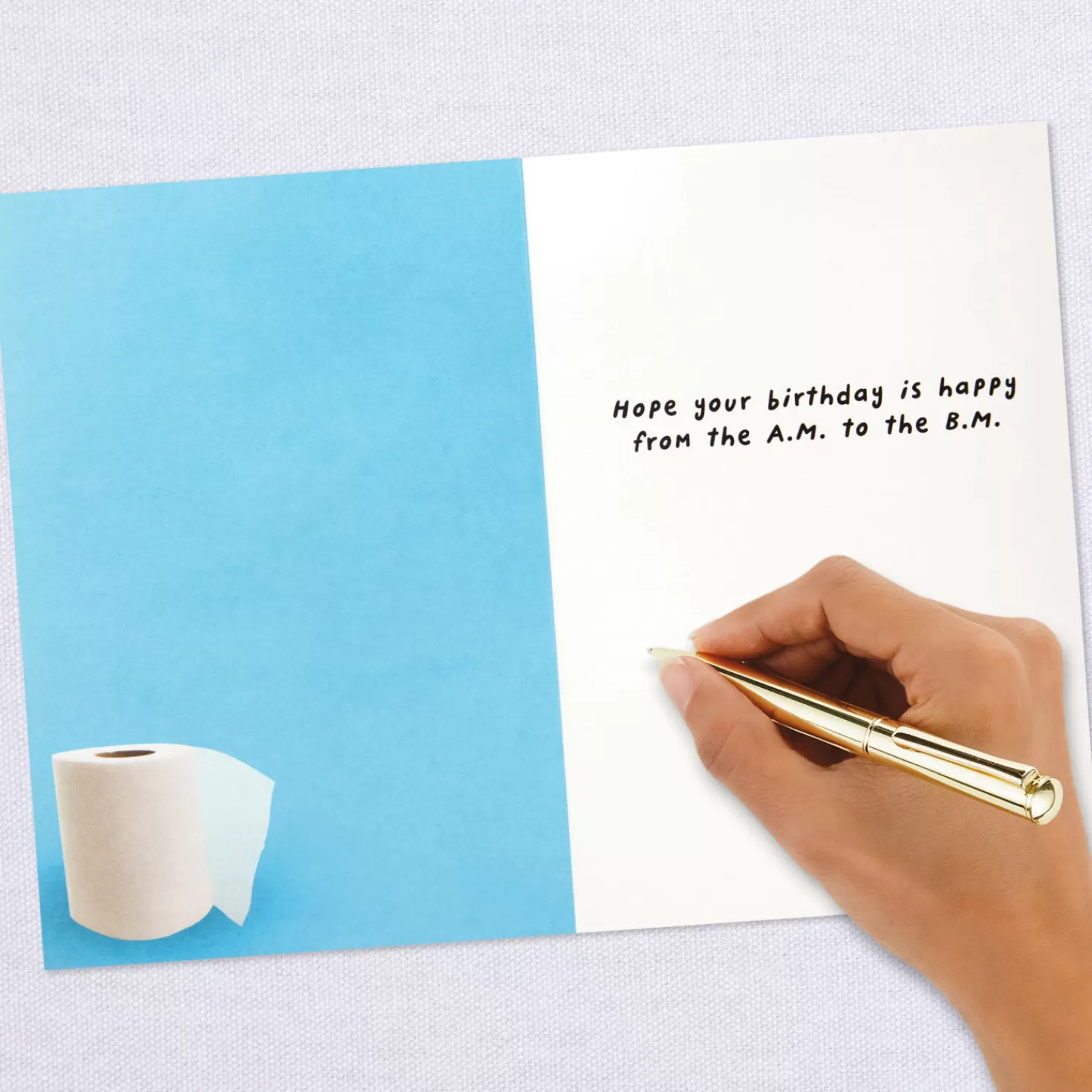 Birthday>Hallmark Happy From The A.M. To The B.M. Funny Pop-Up Birthday Card