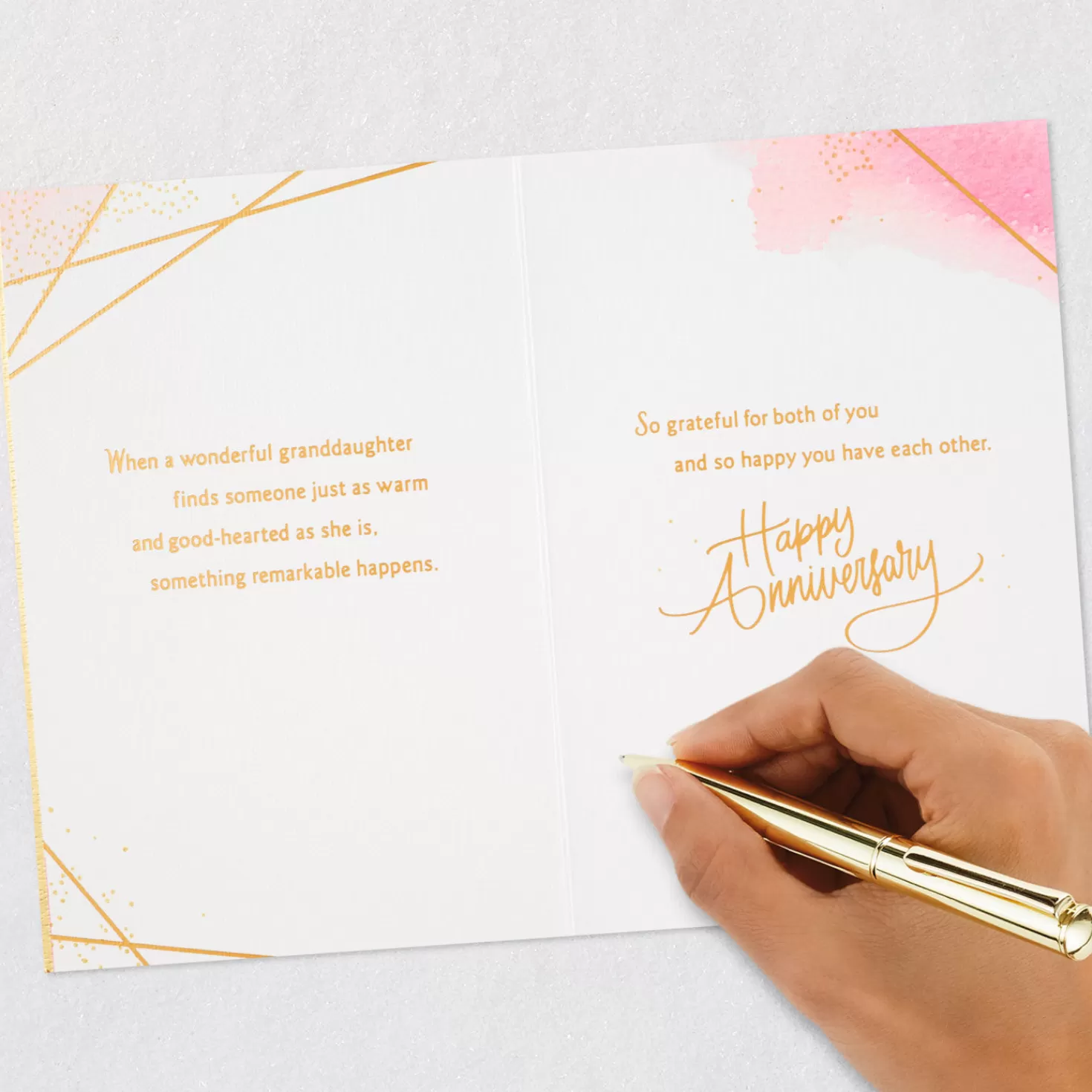 Anniversary>Hallmark Happy You Have Each Other Anniversary Card For Granddaughter And Spouse