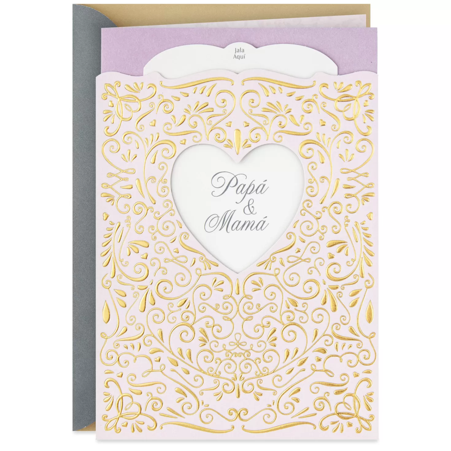Anniversary>Hallmark Heart Of Our Family Spanish-Language Anniversary Card For Papa & Mama With Keepsake Sentiment