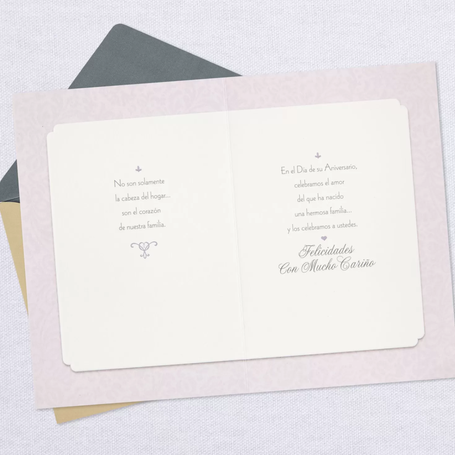 Anniversary>Hallmark Heart Of Our Family Spanish-Language Anniversary Card For Papa & Mama With Keepsake Sentiment