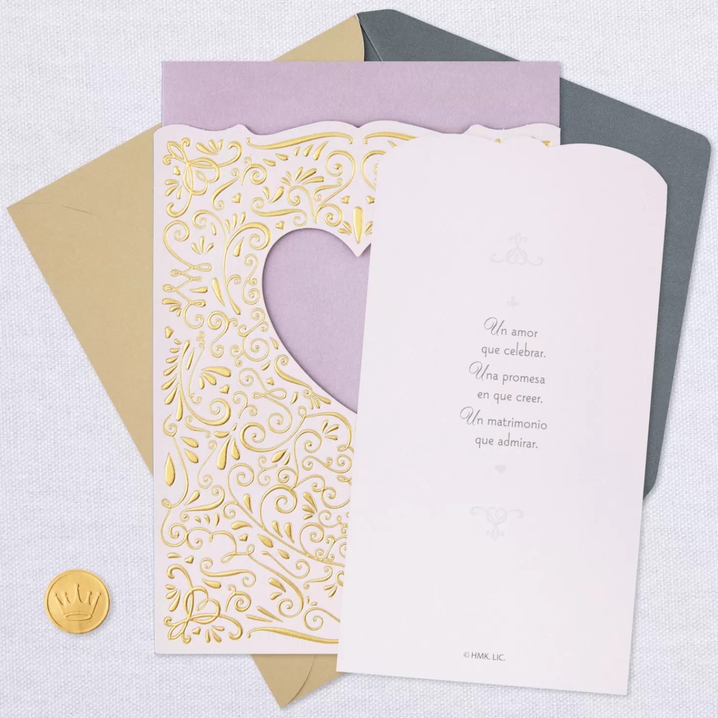 Anniversary>Hallmark Heart Of Our Family Spanish-Language Anniversary Card For Papa & Mama With Keepsake Sentiment