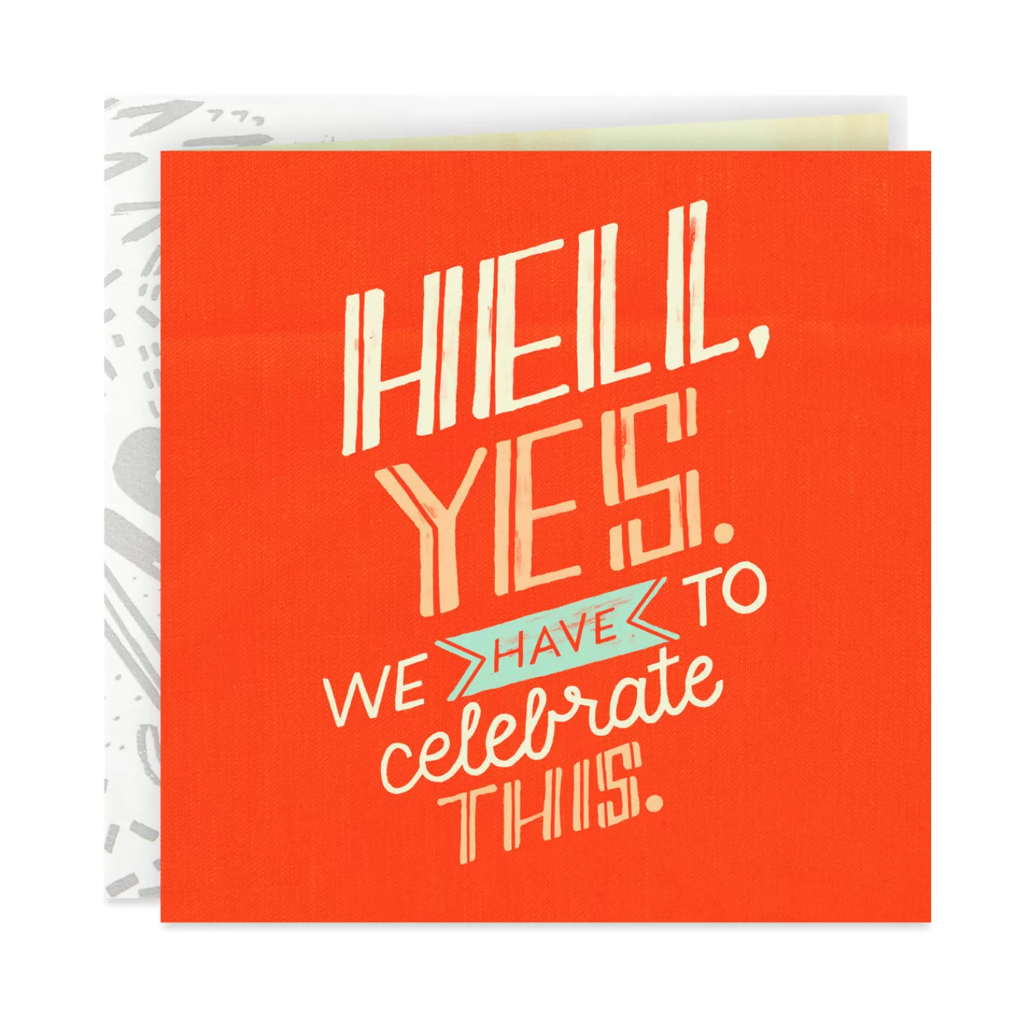 Cheap Hell, Yes Celebrate Blank Card Congratulations
