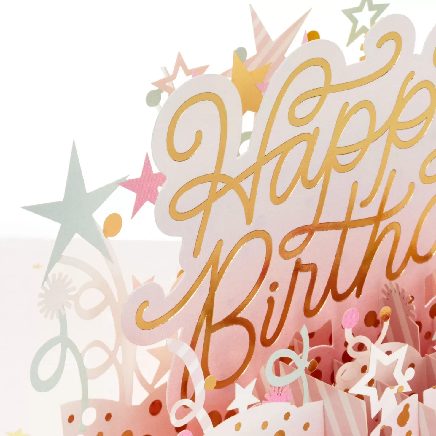 Birthday>Hallmark Here's To A Happy Year Ahead 3D Pop-Up Birthday Card
