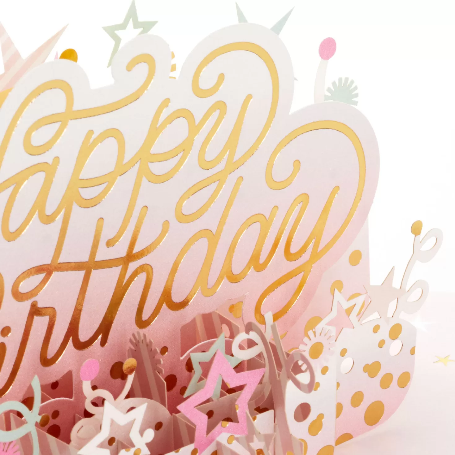 Birthday>Hallmark Here's To A Happy Year Ahead 3D Pop-Up Birthday Card