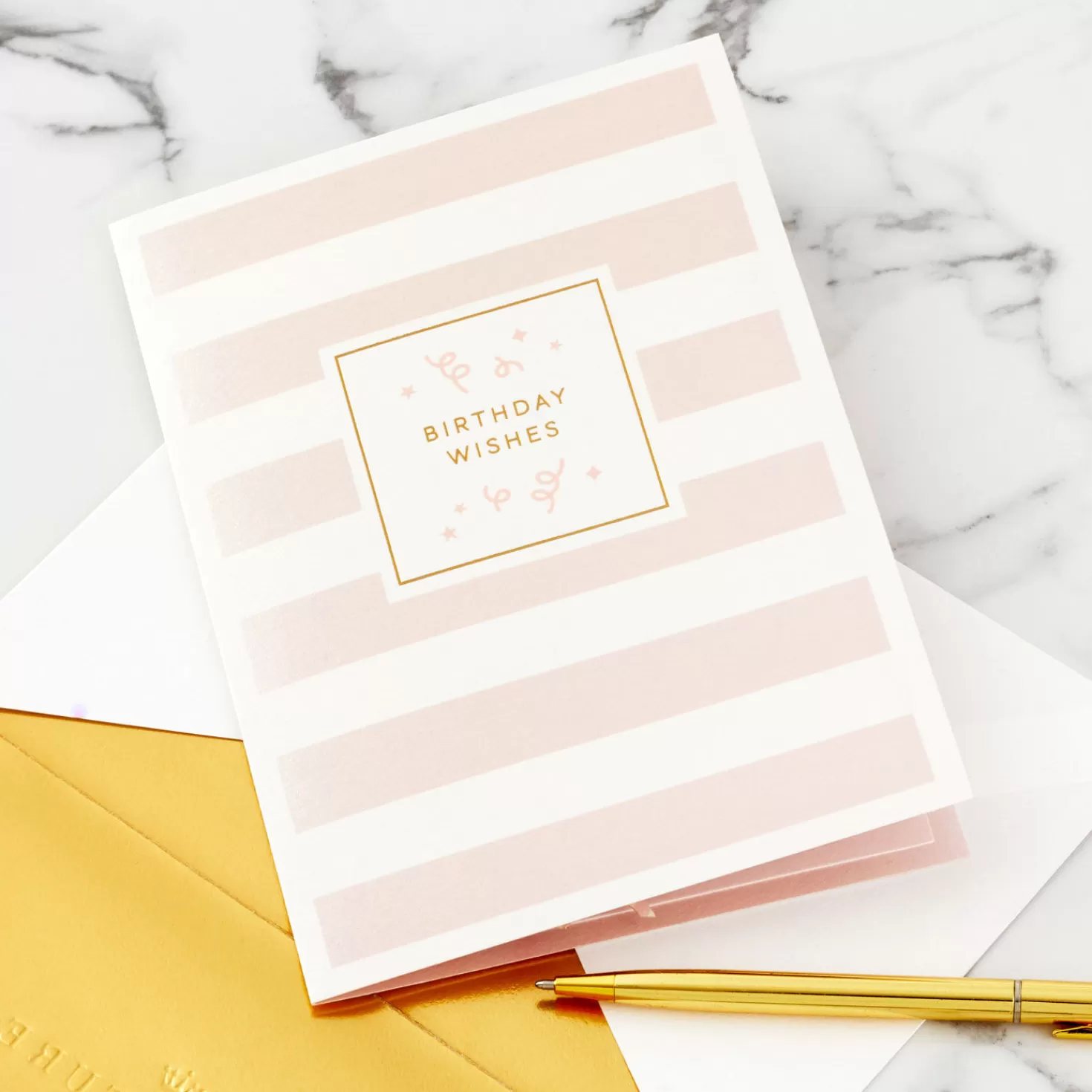 Birthday>Hallmark Here's To A Happy Year Ahead 3D Pop-Up Birthday Card
