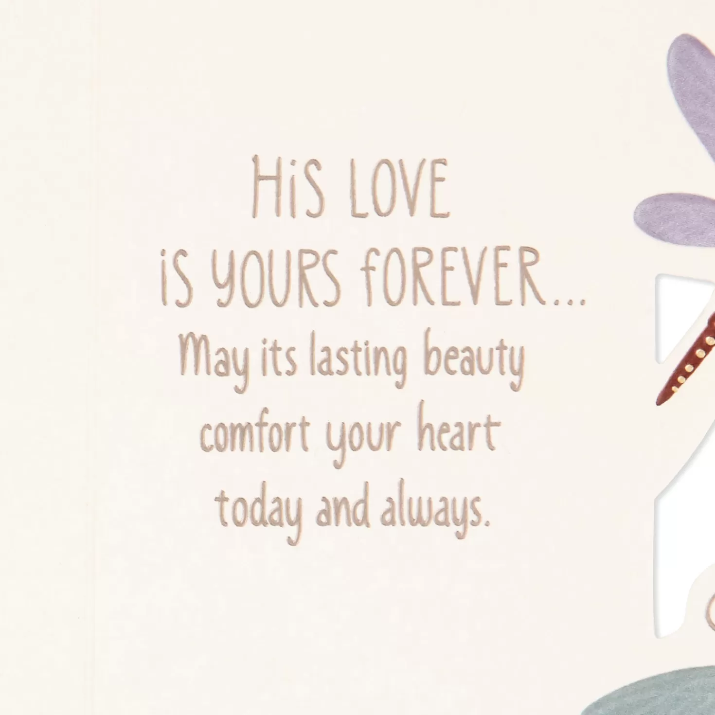 Fashion His Love Is Yours Forever Sympathy Card For Loss Of Husband Sympathy