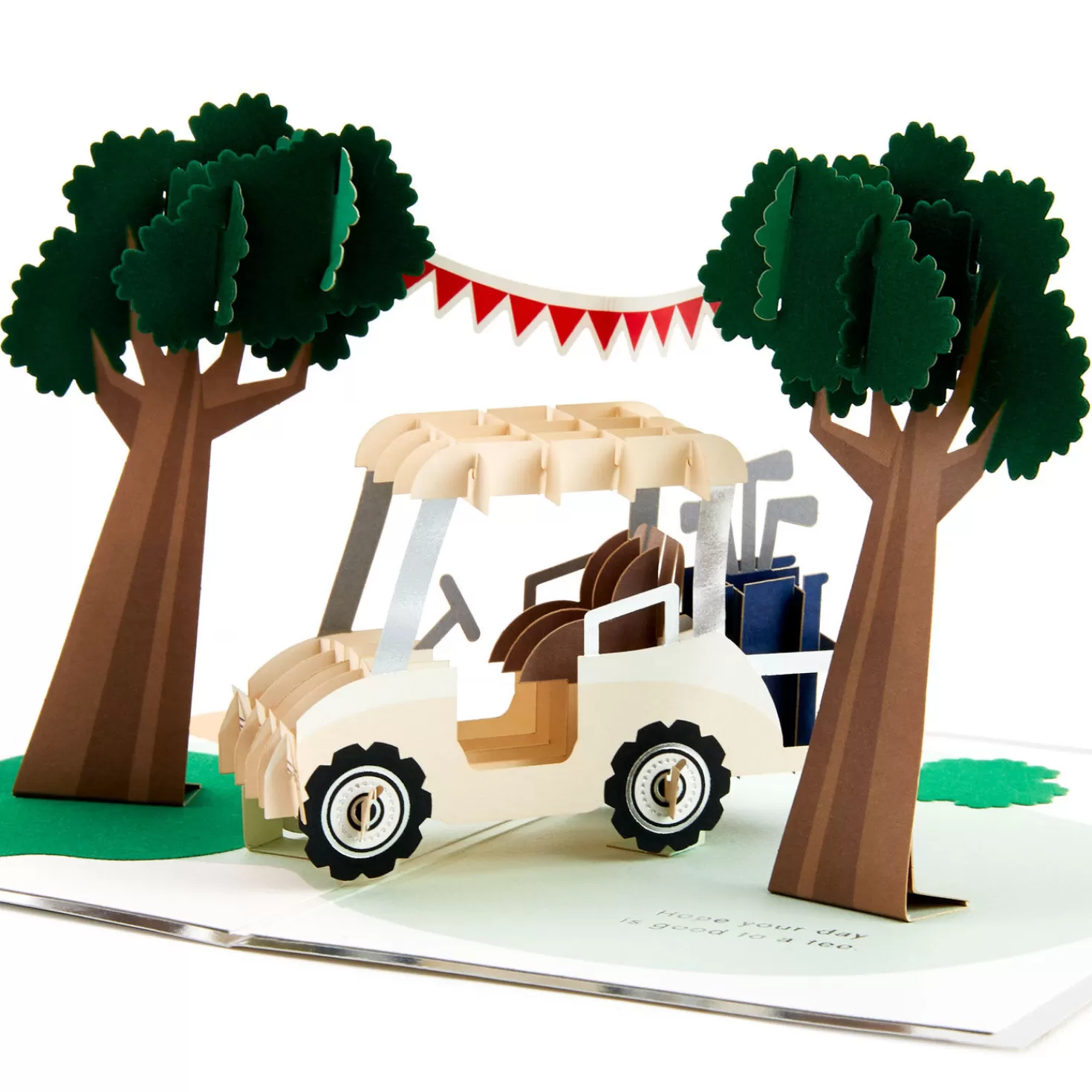 Flash Sale Hope Your Day Is Good To A Tee Golf 3D Pop-Up Card Encouragement