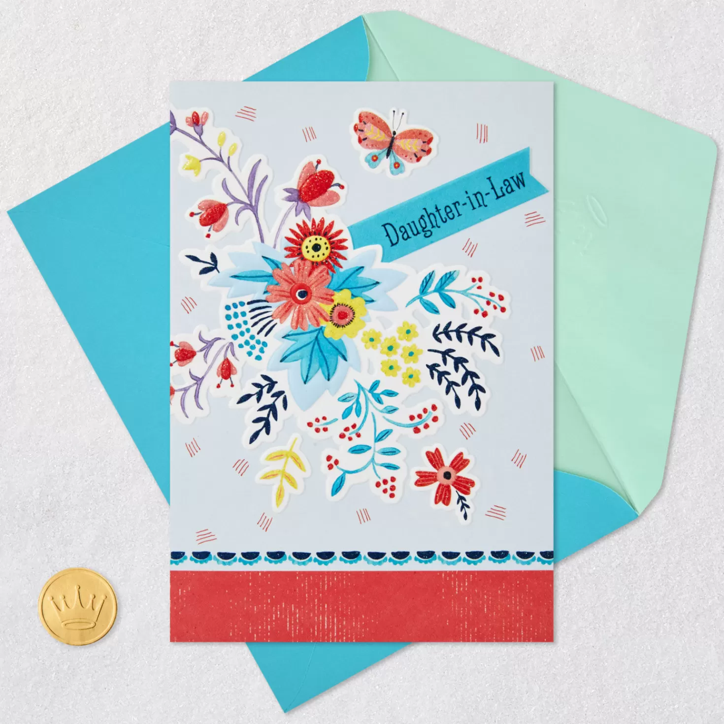 Birthday>Hallmark Hoping Today Makes You Smile Birthday Card For Daughter-In-Law