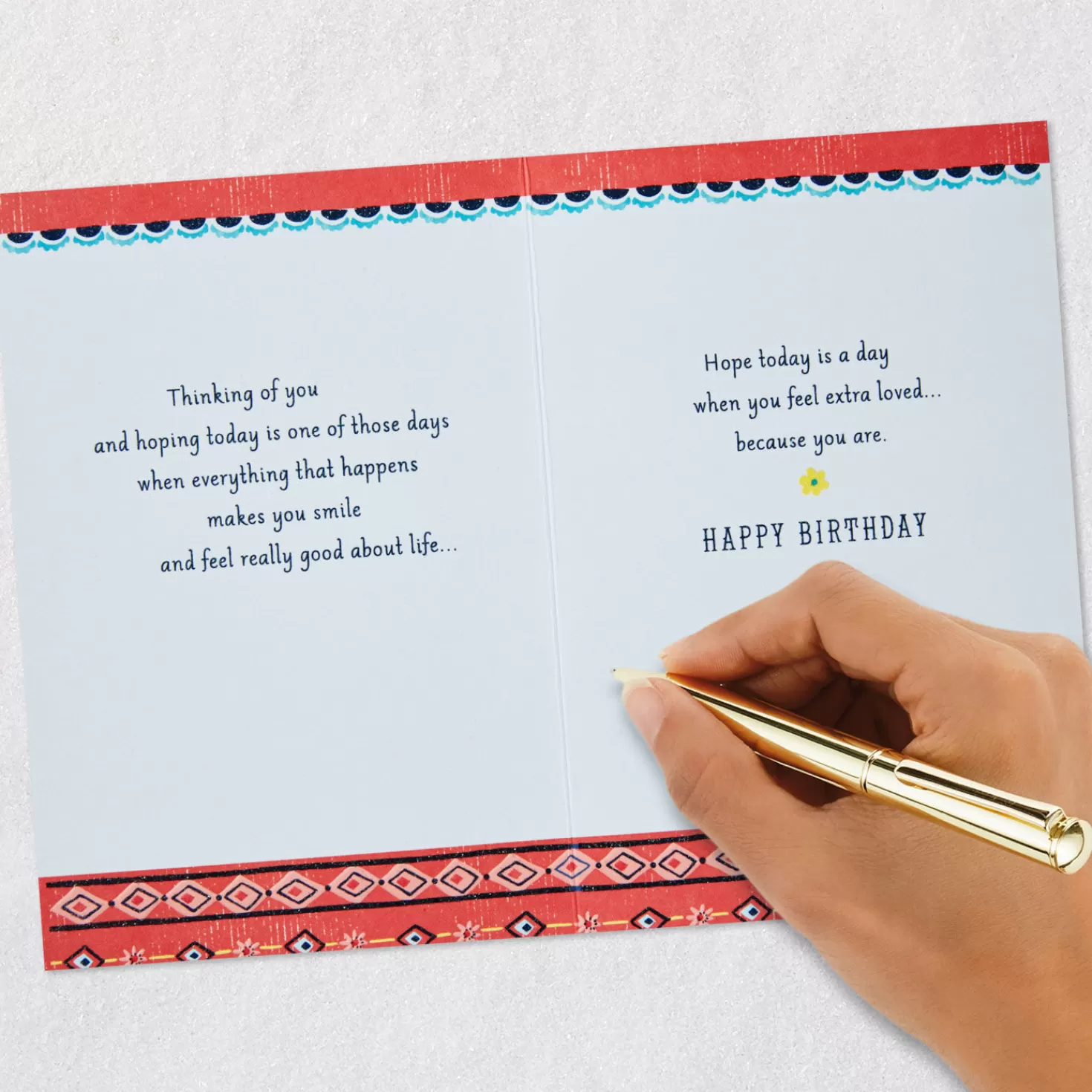 Birthday>Hallmark Hoping Today Makes You Smile Birthday Card For Daughter-In-Law
