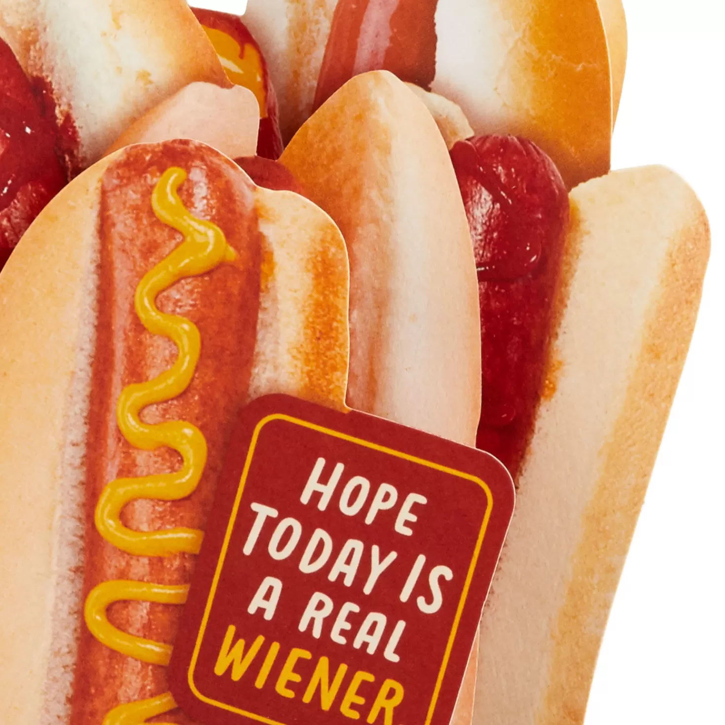 Fashion Hot Dogs Hope Today Is A Real Wiener Funny 3D Pop-Up Card Encouragement