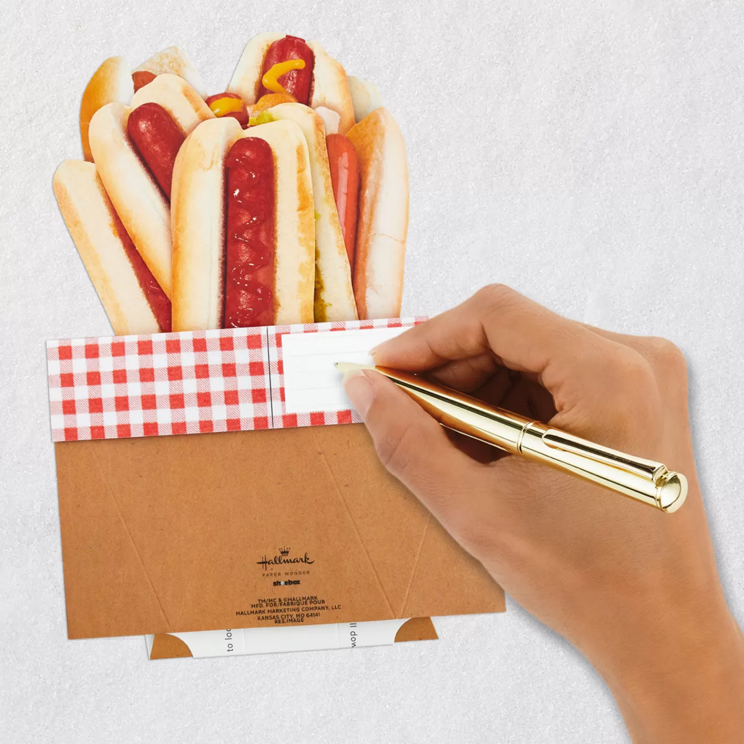 Fashion Hot Dogs Hope Today Is A Real Wiener Funny 3D Pop-Up Card Encouragement