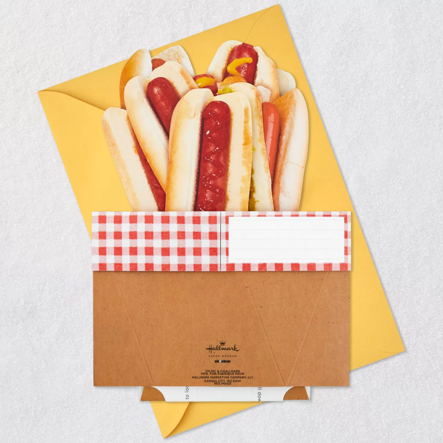 Fashion Hot Dogs Hope Today Is A Real Wiener Funny 3D Pop-Up Card Encouragement