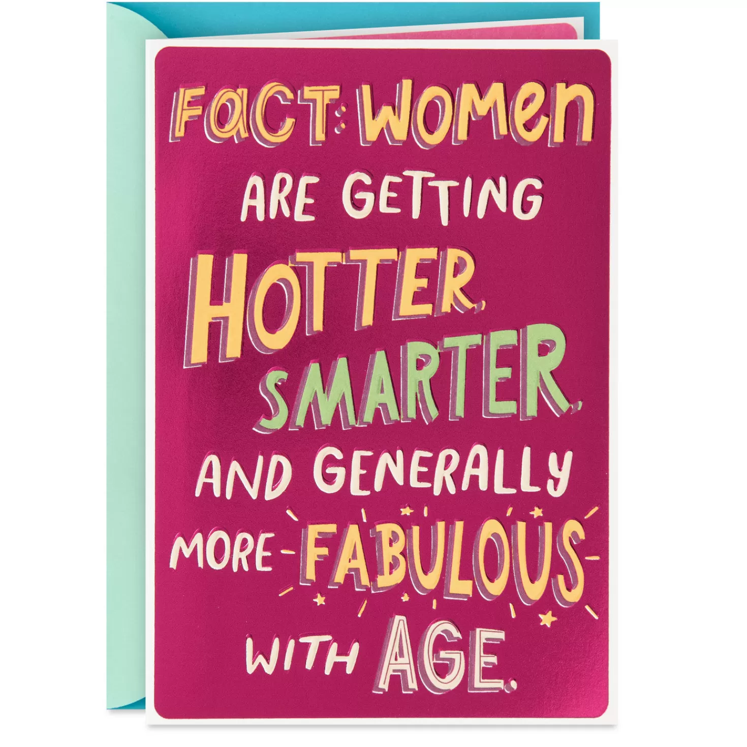 Birthday>Hallmark Hotter, Smarter And More Fabulous With Age Funny Birthday Card For Her