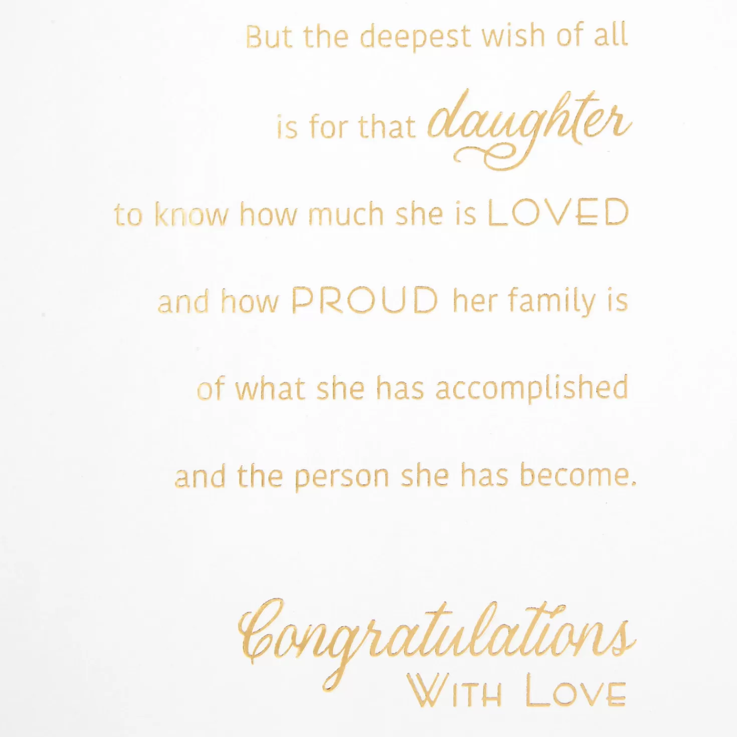 Best Sale How Much You Are Loved Graduation Card For Daughter Graduation