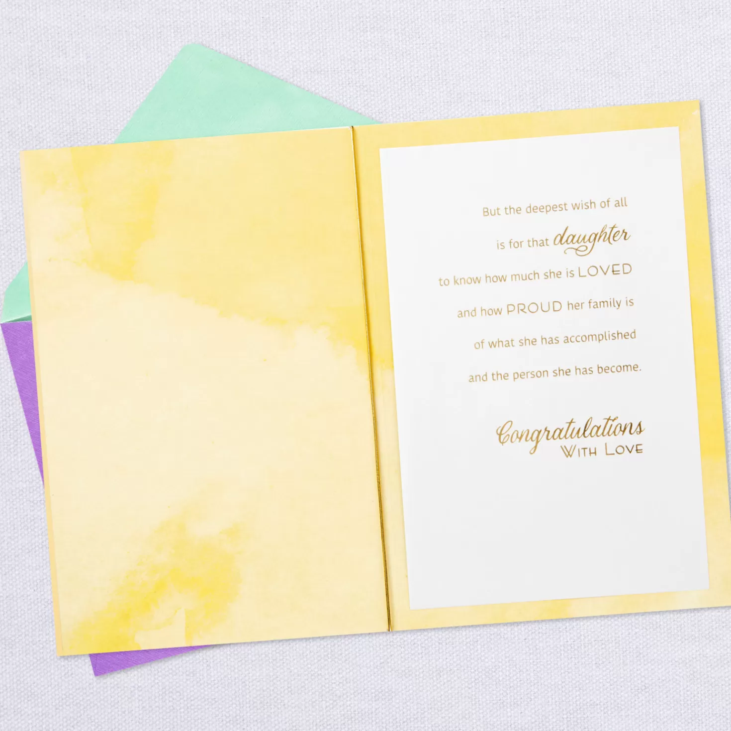 Best Sale How Much You Are Loved Graduation Card For Daughter Graduation