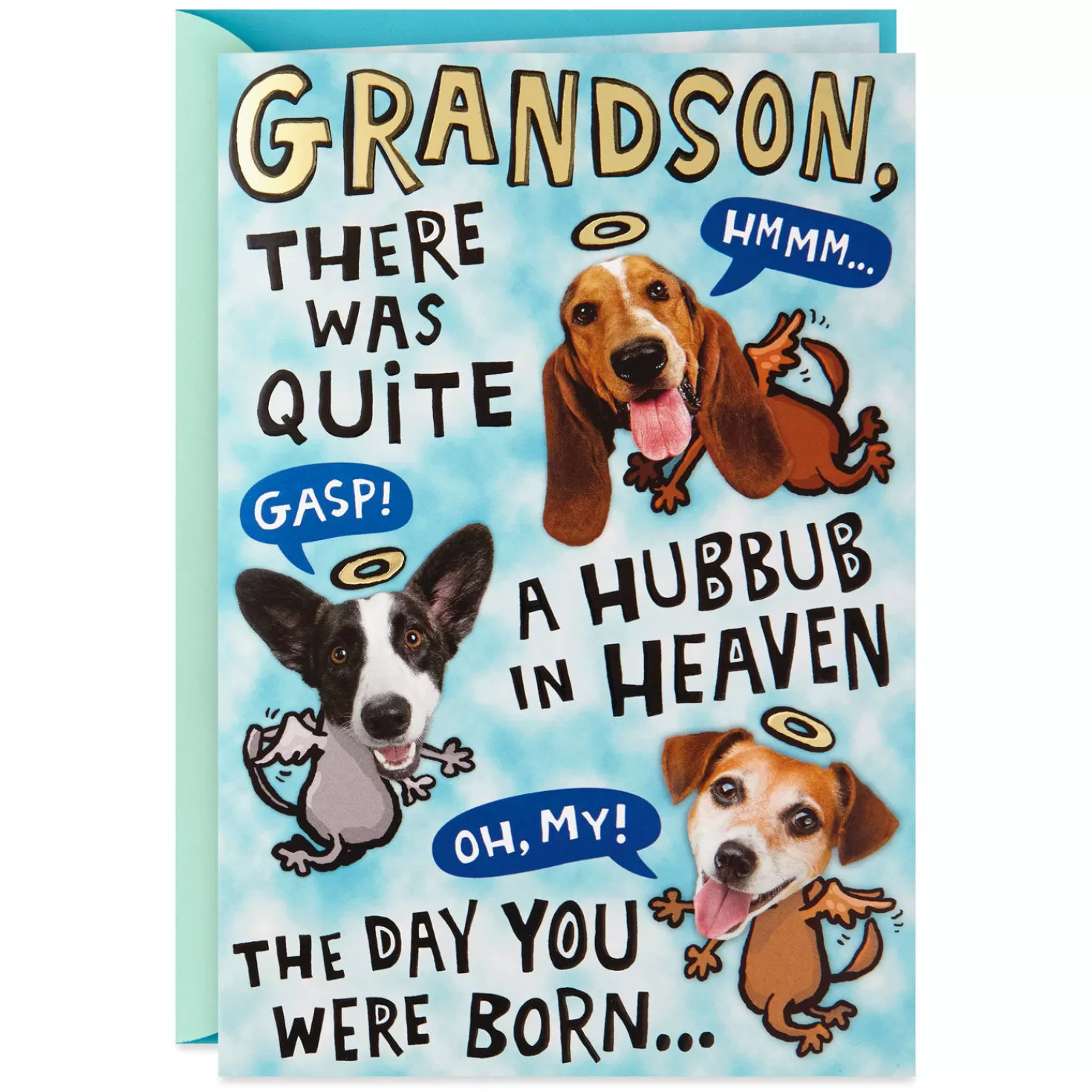 Birthday>Hallmark Hubbub In Heaven Pop-Up Birthday Card For Grandson