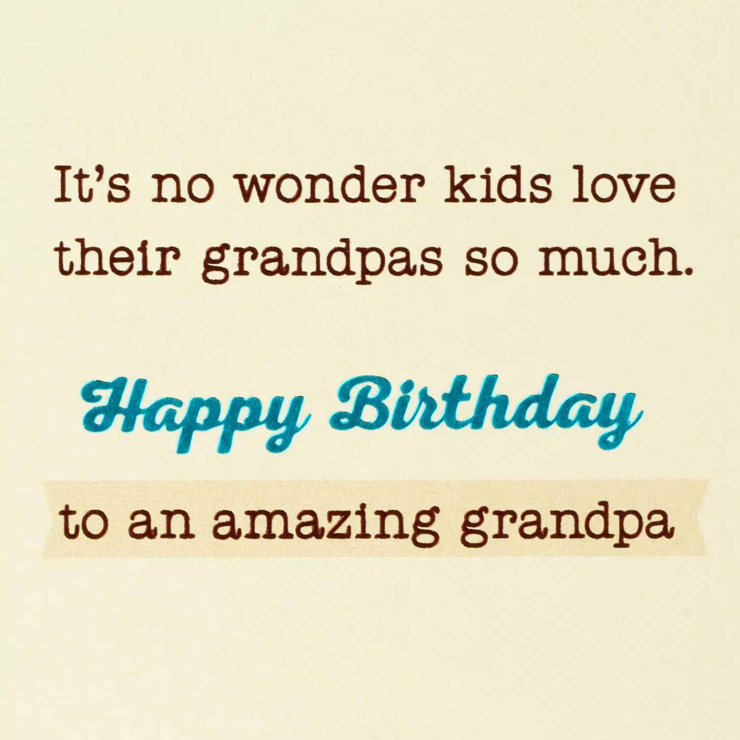 Birthday>Hallmark Hugs, Laughter And Love Birthday Card For Grandpa