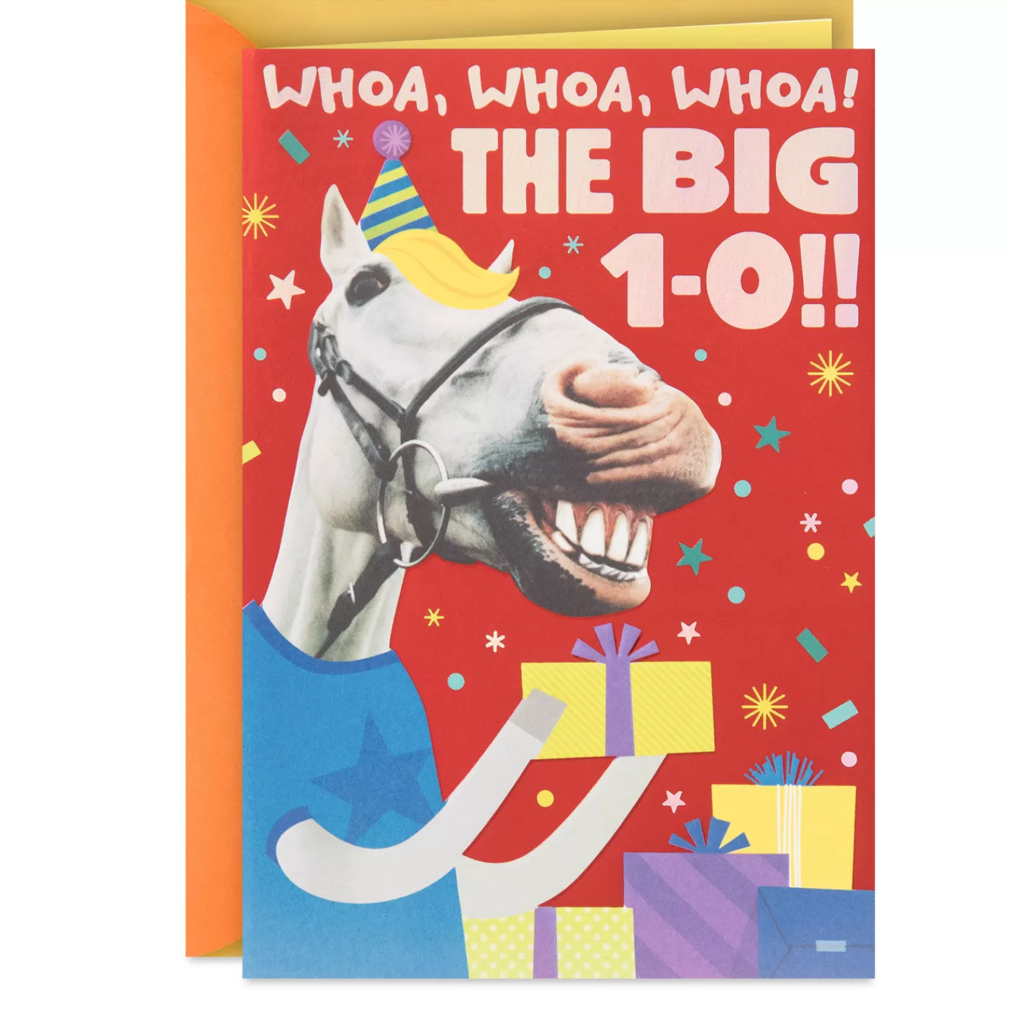Birthday>Hallmark Humorous Horse Funny 10Th Birthday Card