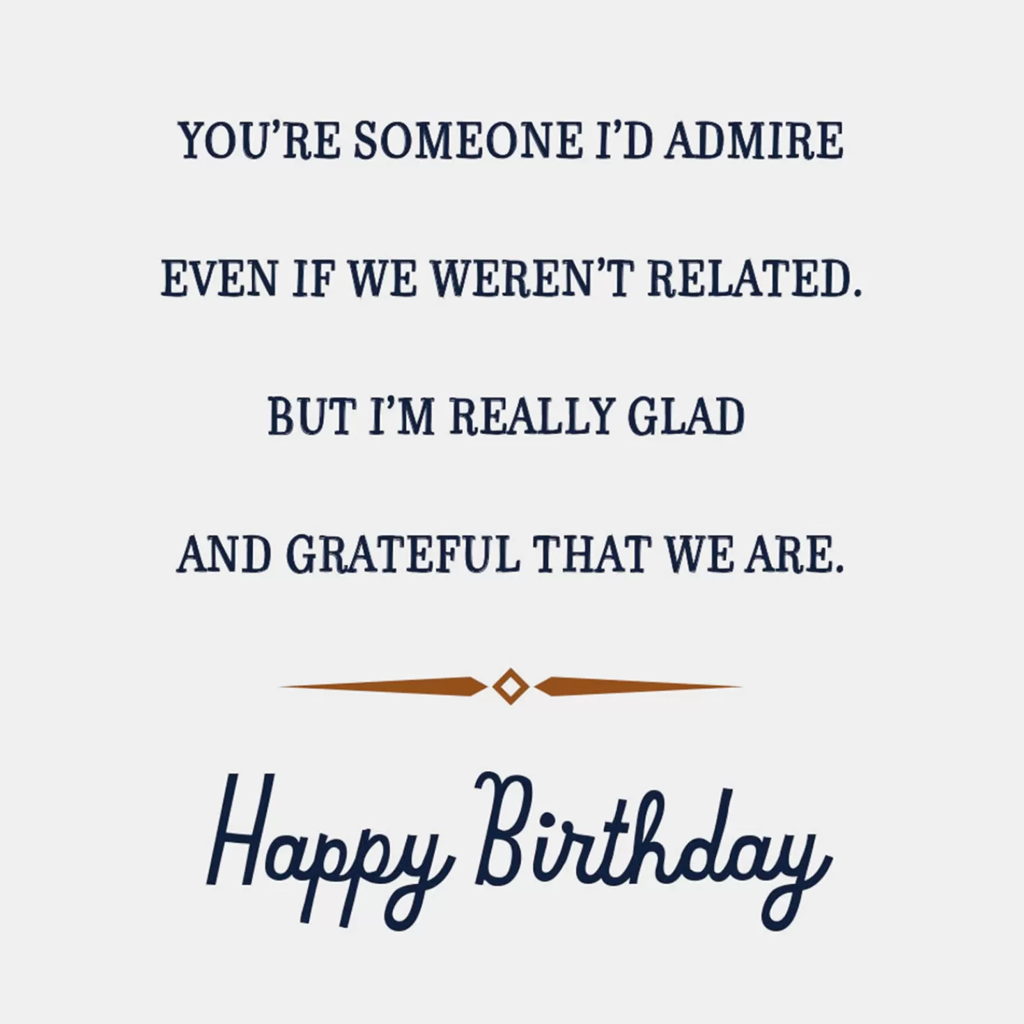 Birthday>Hallmark I Admire You Birthday Card For Brother