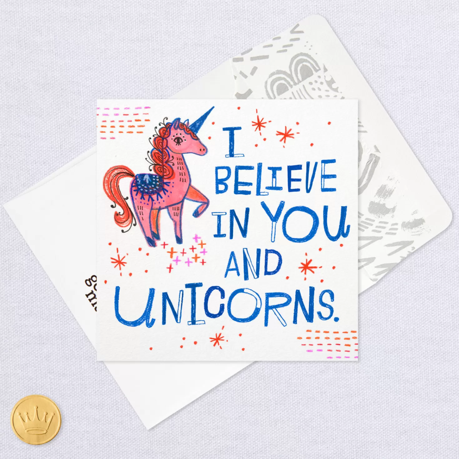 Outlet I Believe In You And Unicorns Encouragement Card Encouragement