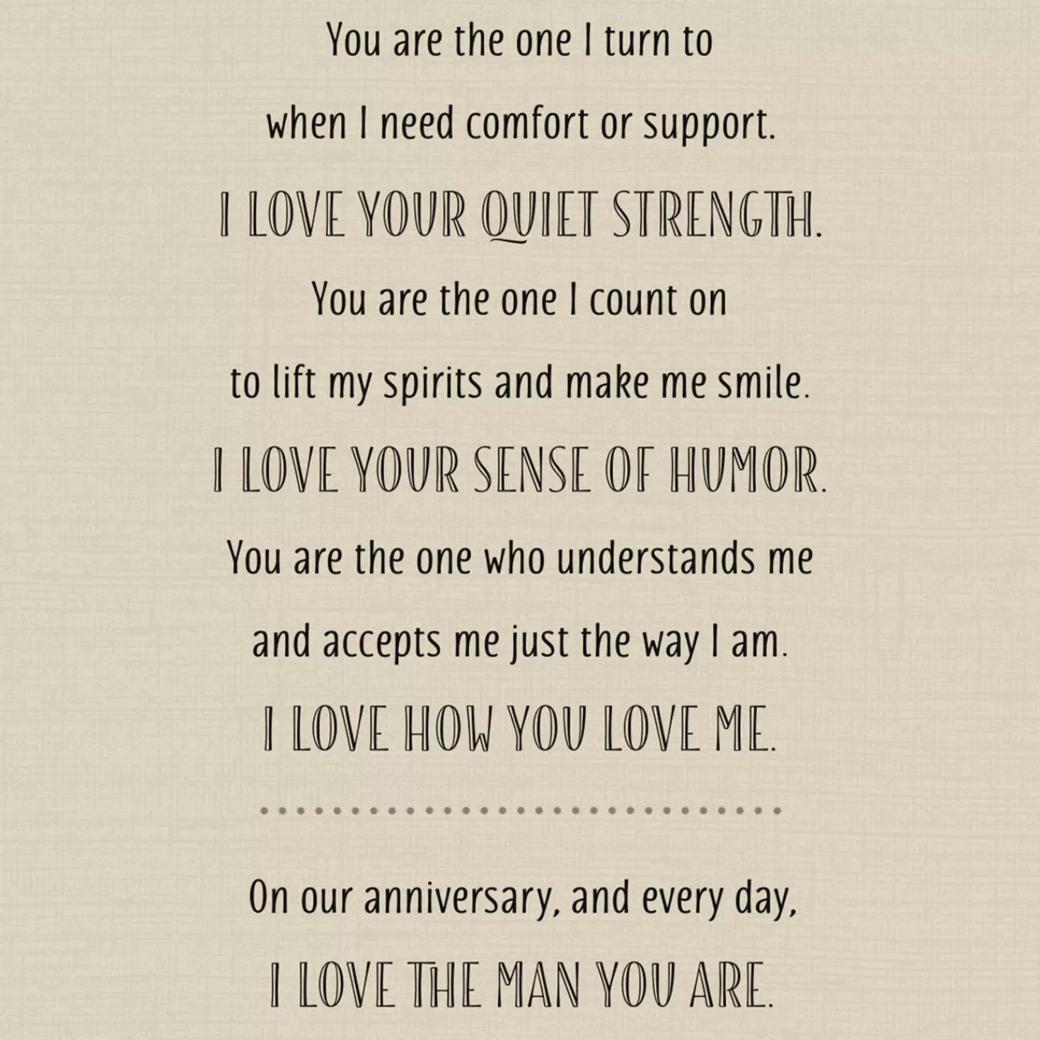 Anniversary>Hallmark I Love How You Love Me Anniversary Card For Husband