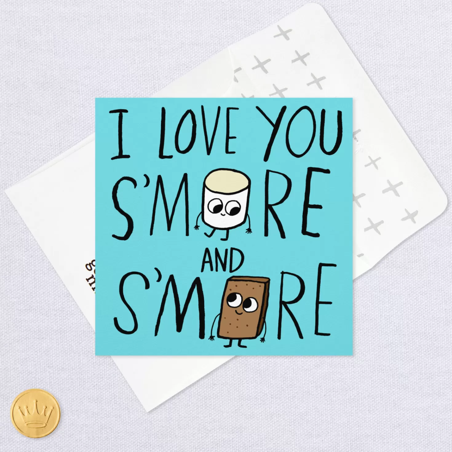 Anniversary>Hallmark I Love You S'More And S'More Anniversary Card