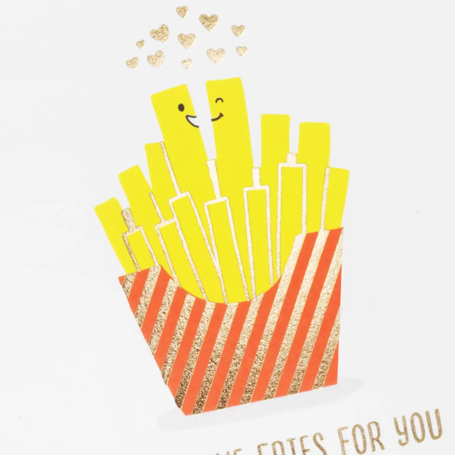 Anniversary>Hallmark I Only Have Fries For You Romantic Funny Love Card