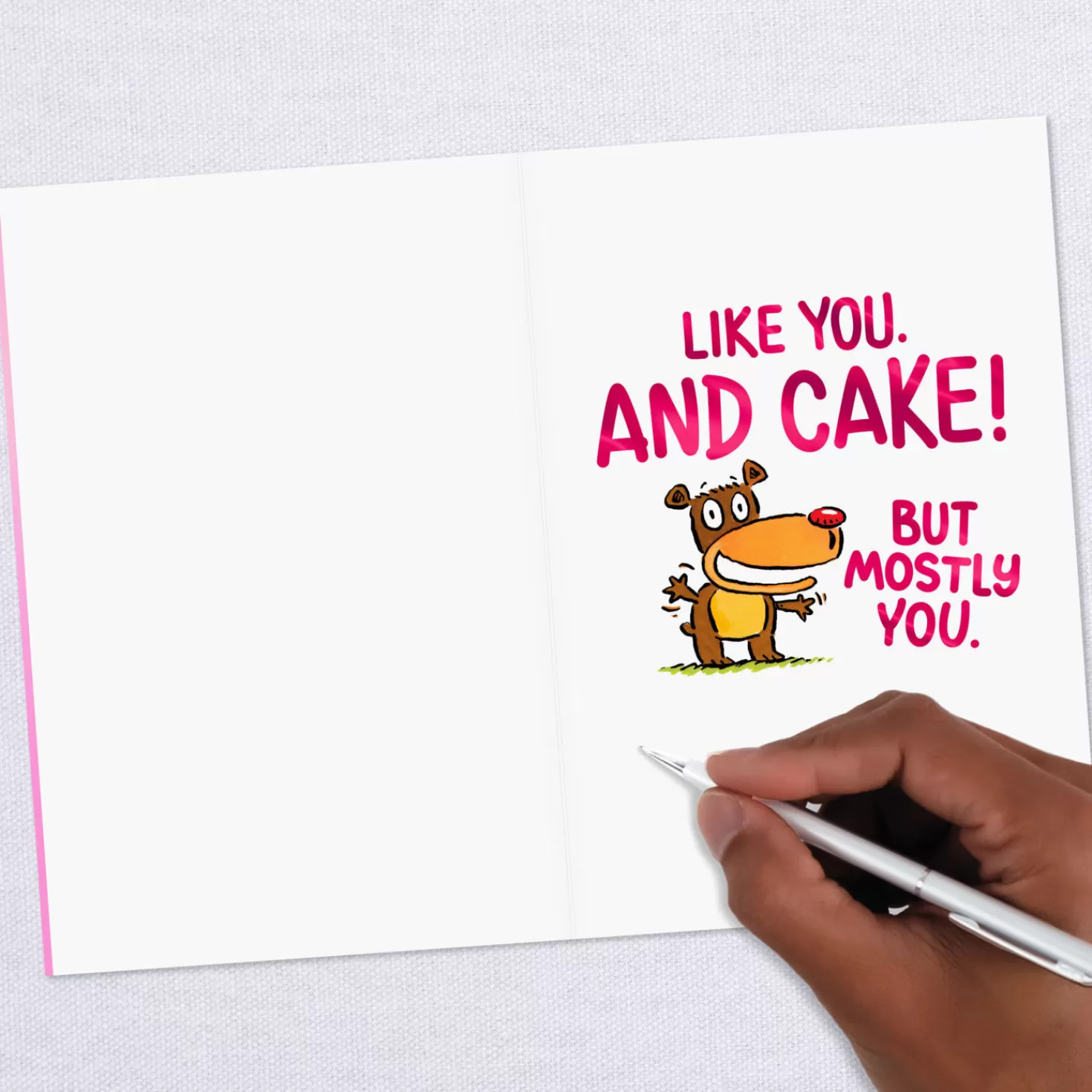 Birthday>Hallmark I Thank The Lord For You And Cake Funny Birthday Card