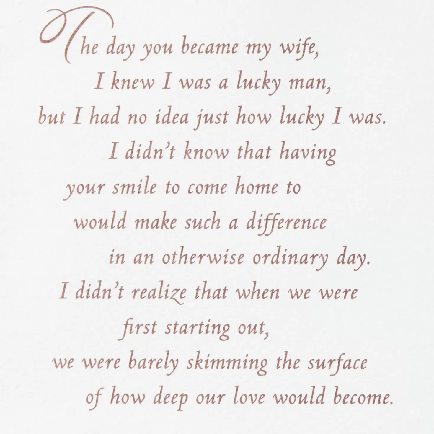 Anniversary>Hallmark I'M A Lucky Man Anniversary Card For Wife