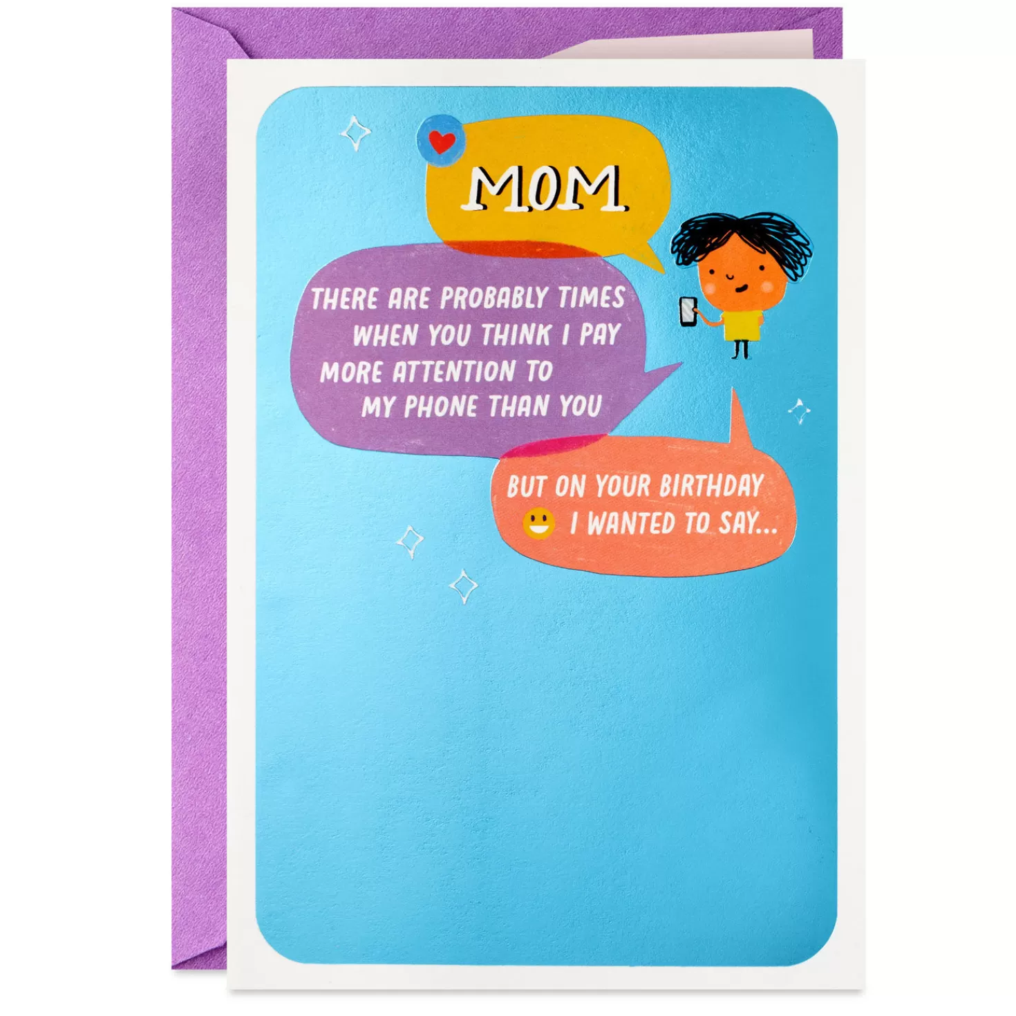 Birthday>Hallmark I'M Busy With My Phone Funny Pop-Up Birthday Card For Mom