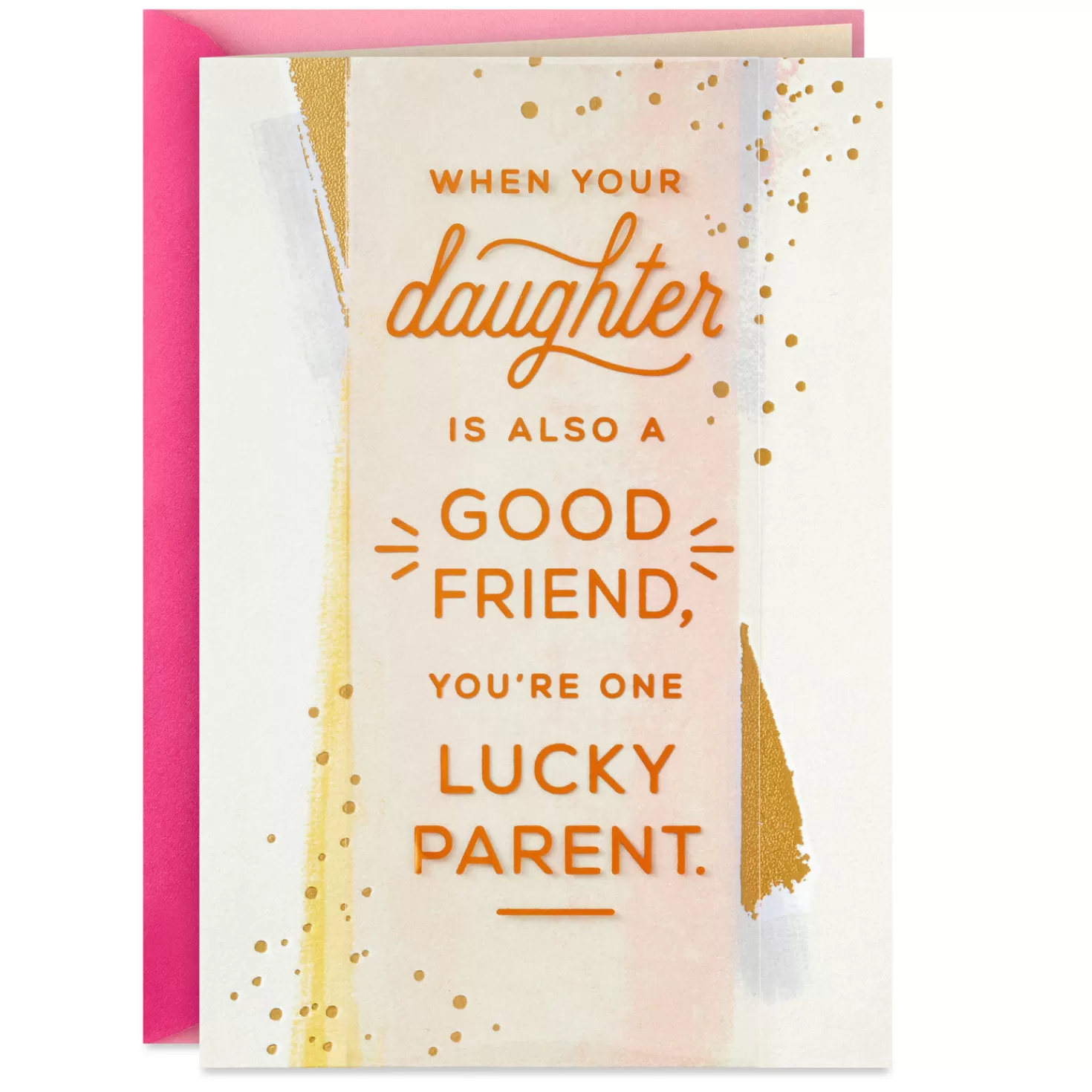 Birthday>Hallmark I'M One Lucky Parent Birthday Card For Daughter