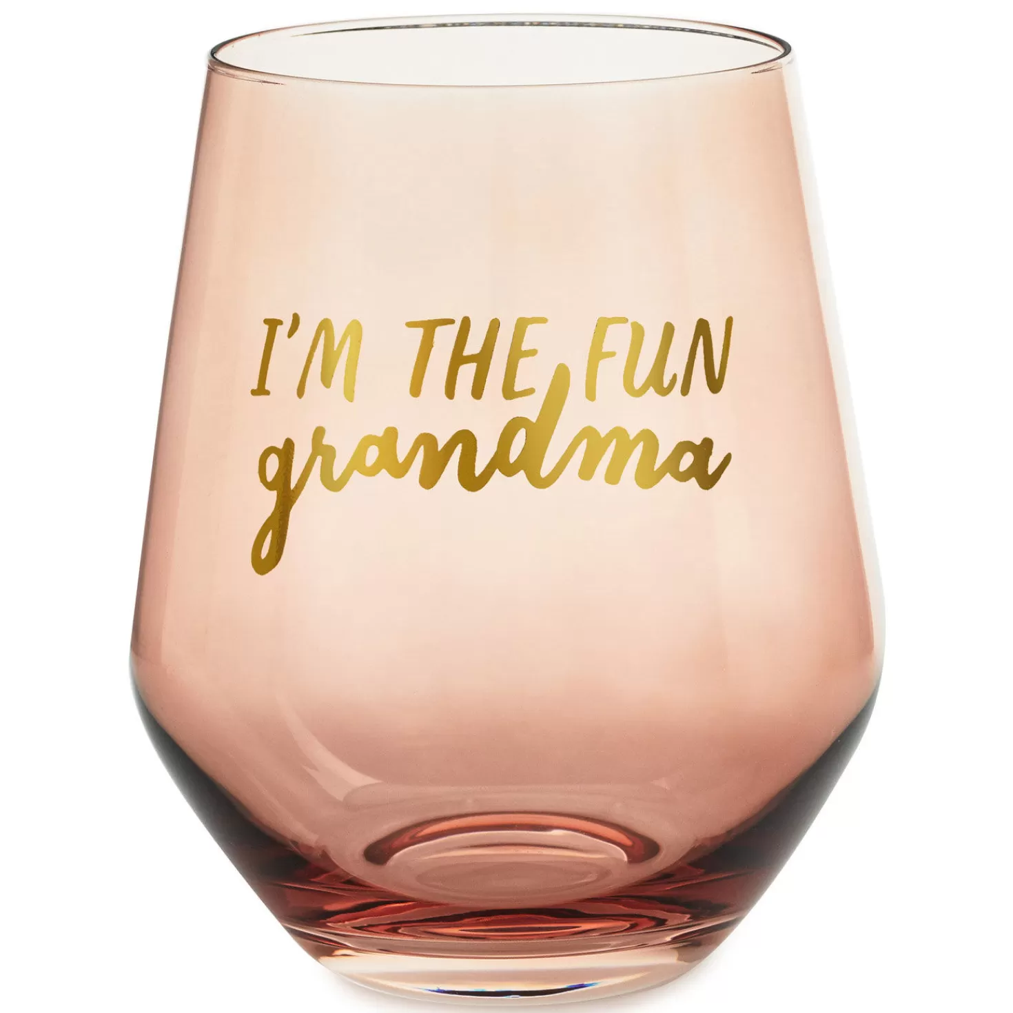 Grandparents Day (9/10)>Hallmark I'M The Fun Grandma Stemless Wine Glass, 14 Oz.
