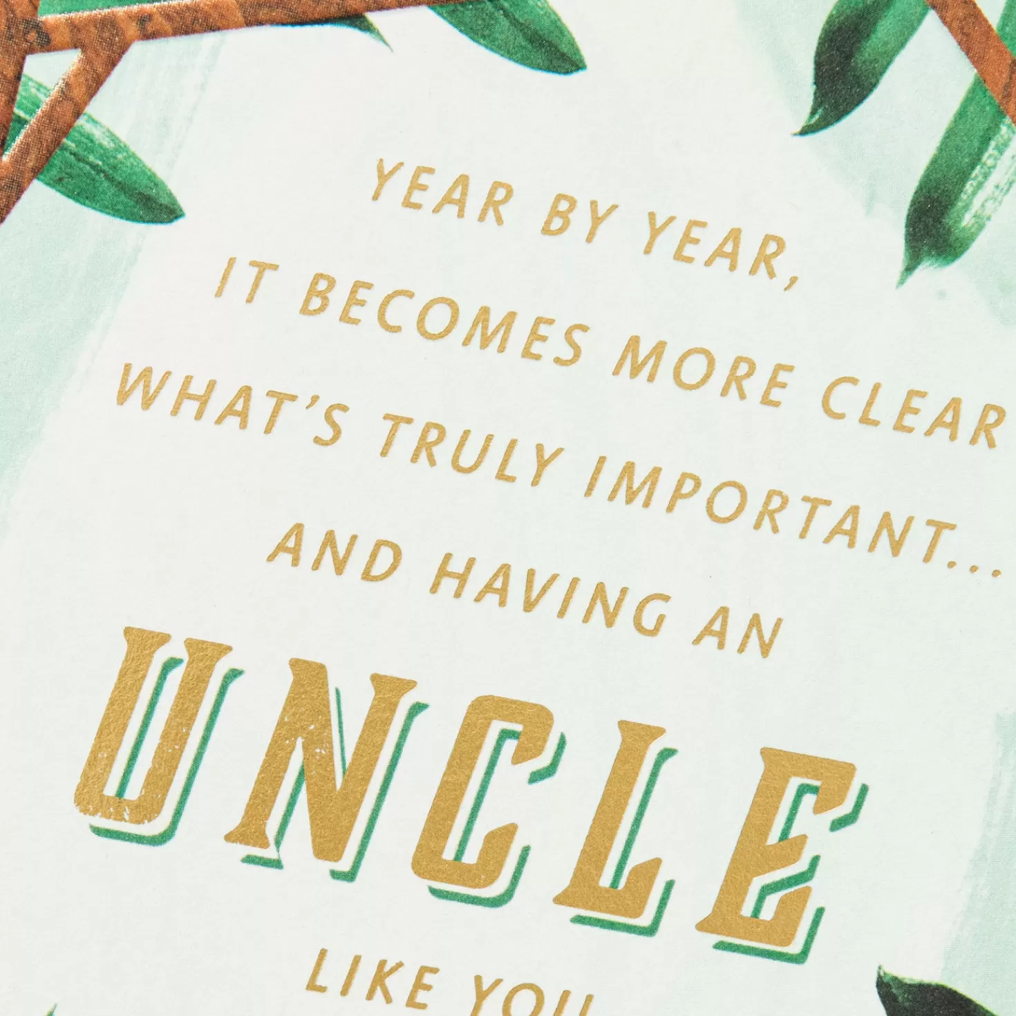 Birthday>Hallmark Important Part Of The Family Birthday Card For Uncle