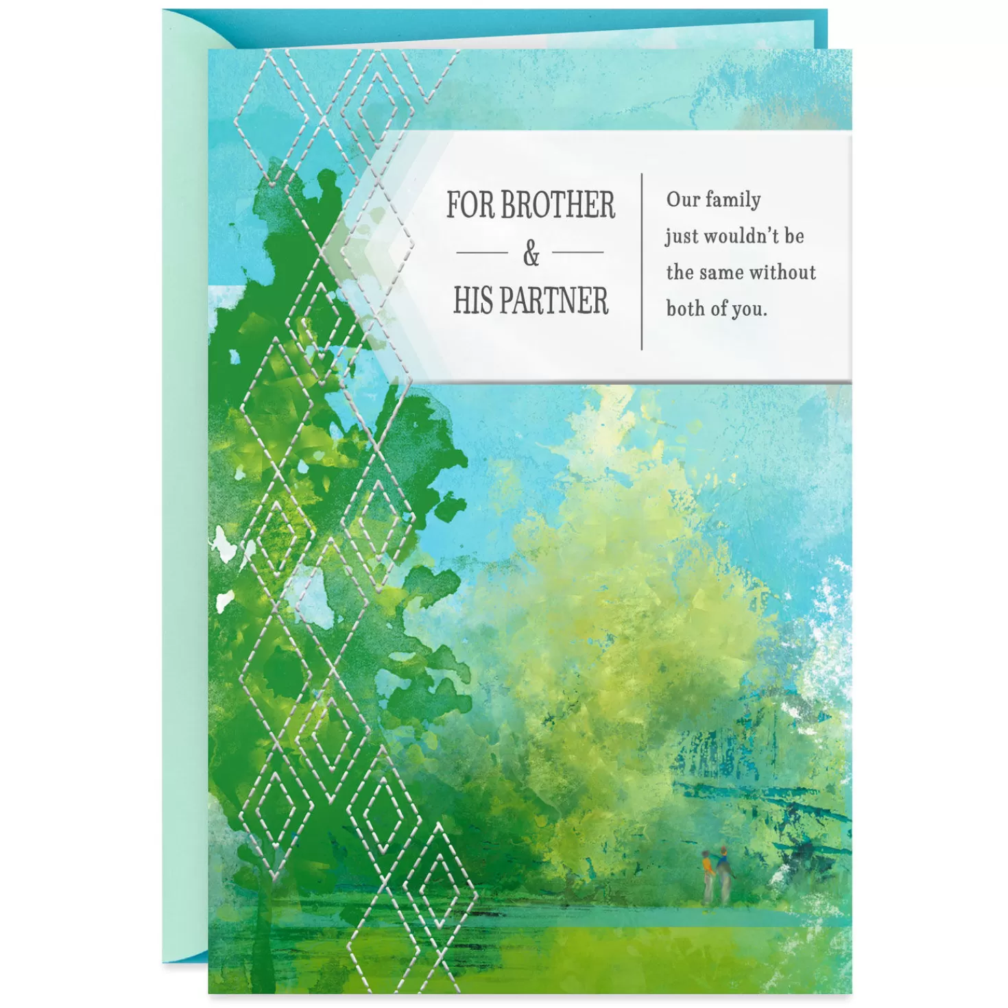 Anniversary>Hallmark Impressionist Landscape Anniversary Card For Brother And His Partner