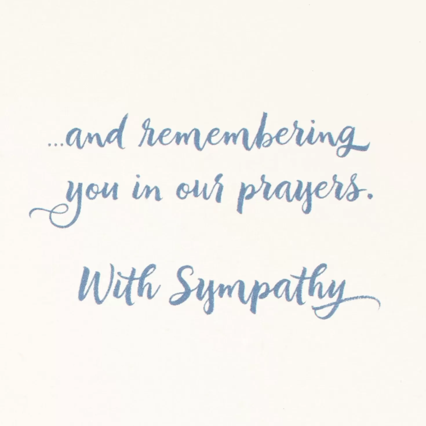 Clearance In Our Hearts Floral Religious Sympathy Card Sympathy