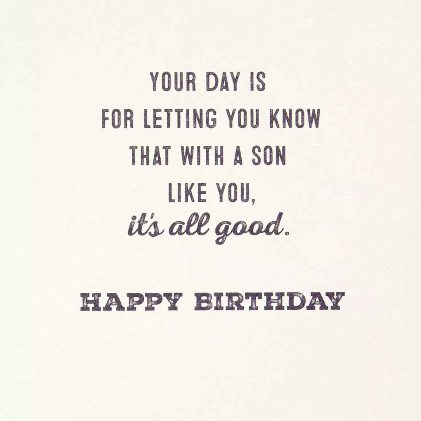 Birthday>Hallmark It's All Good Birthday Card For Son